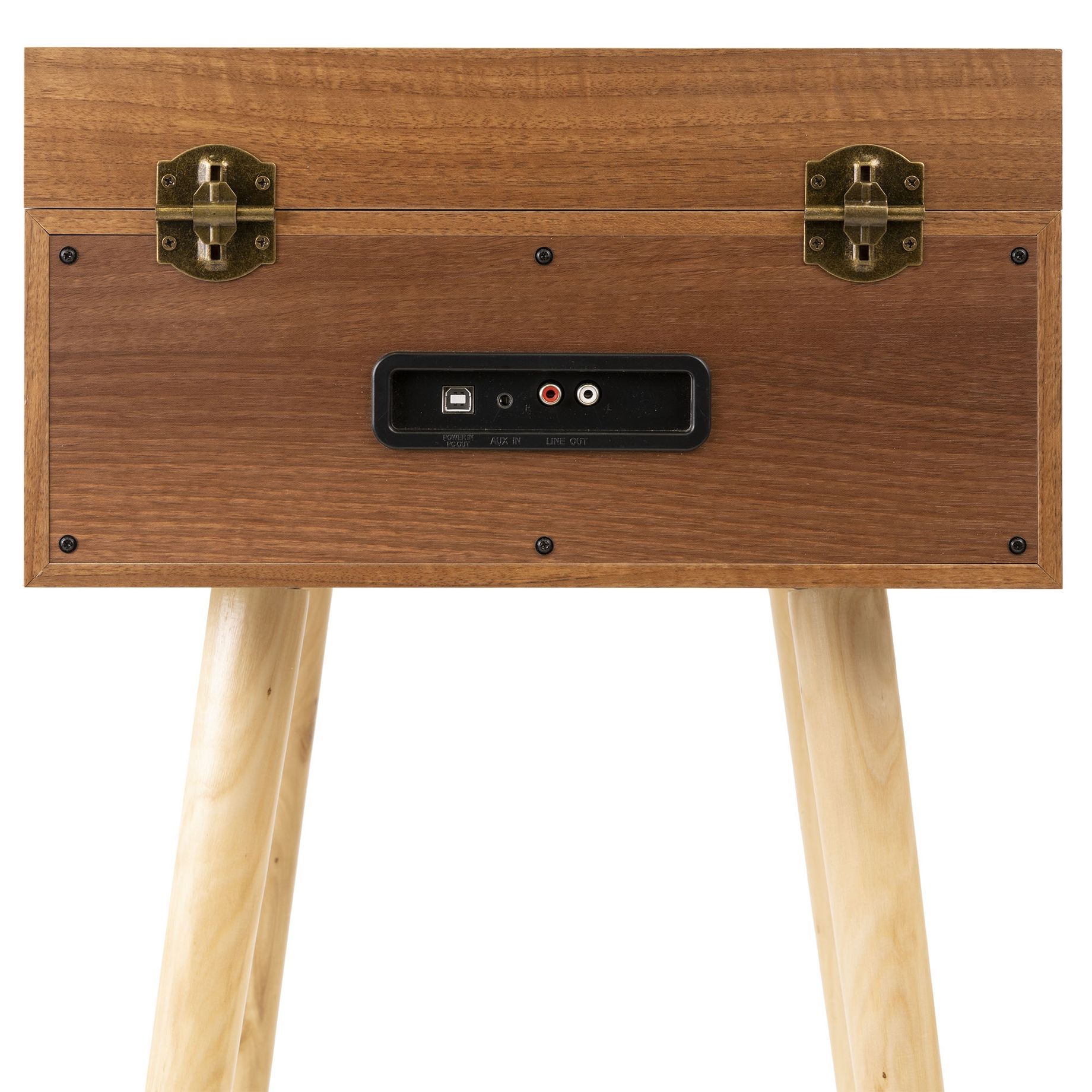Fremont Record Player with Stand Wood