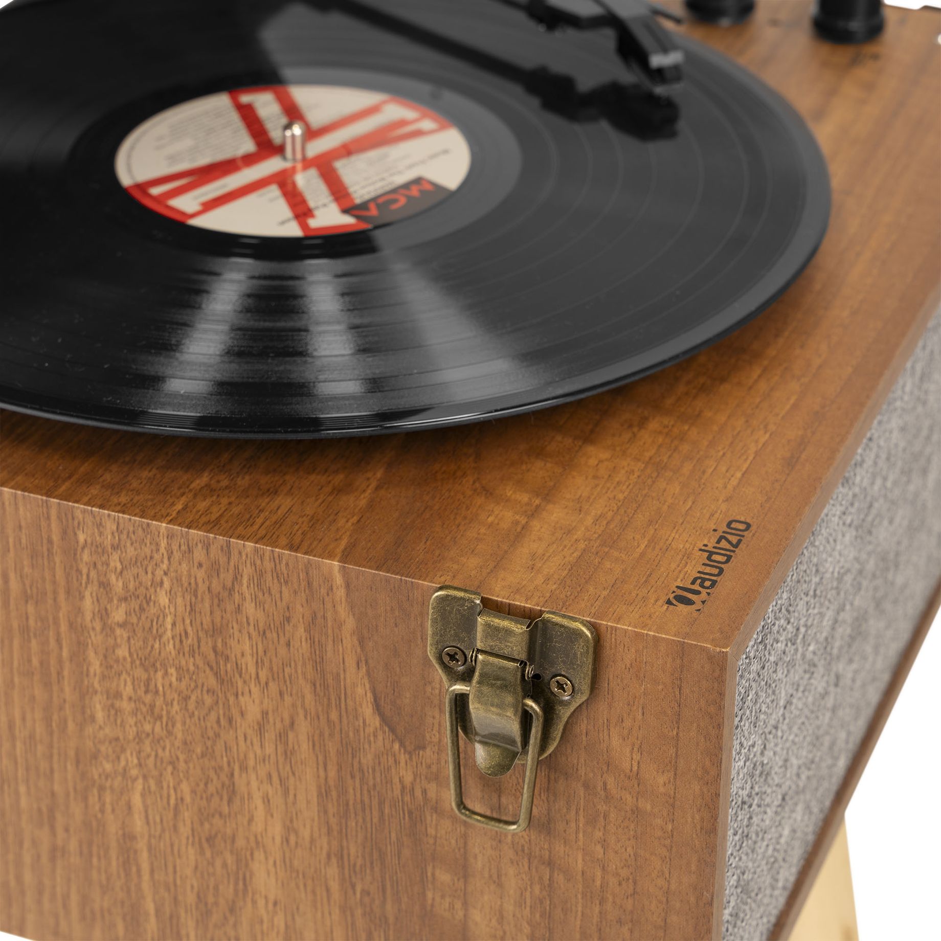 Fremont Record Player with Stand Wood