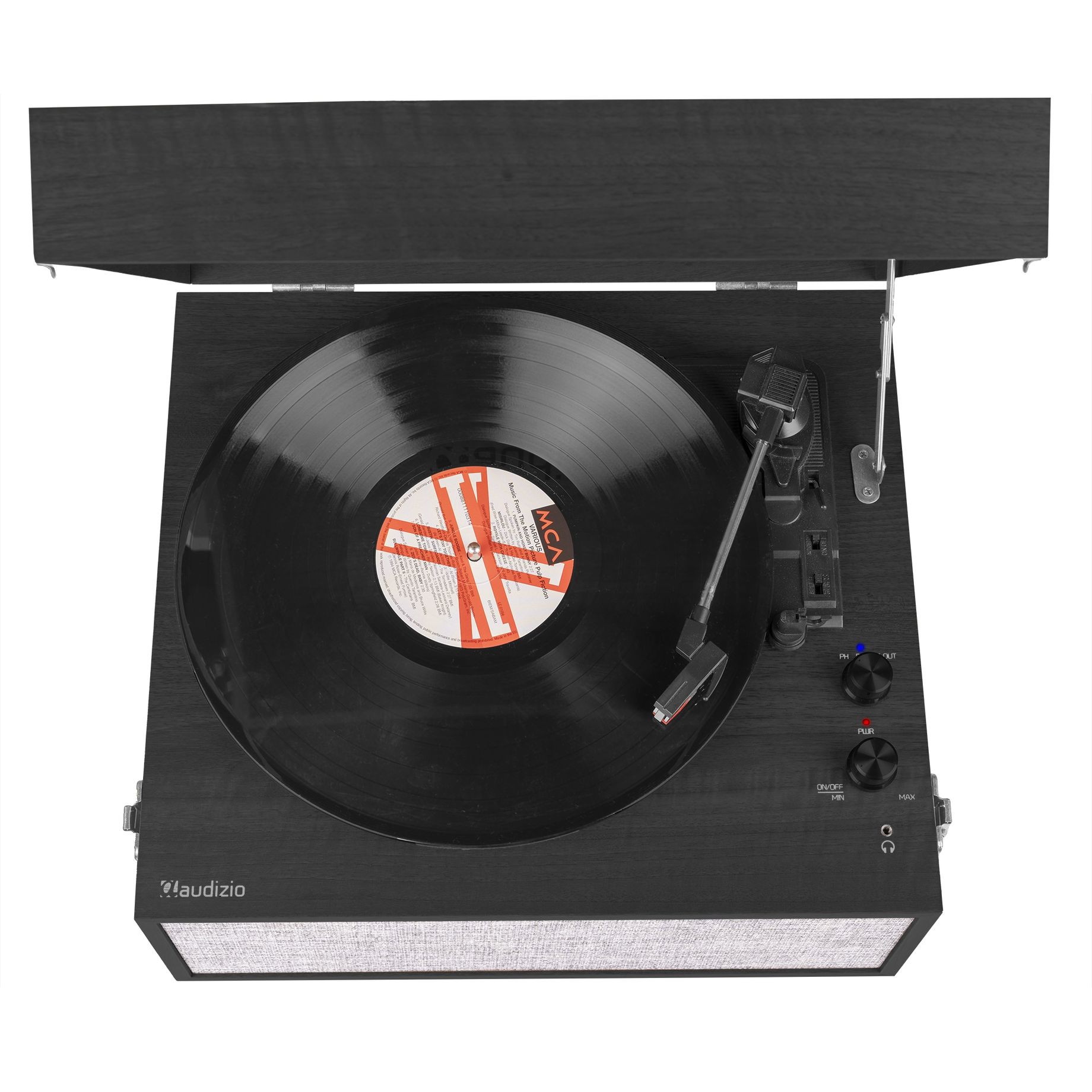 Fremont Record Player with Stand Black