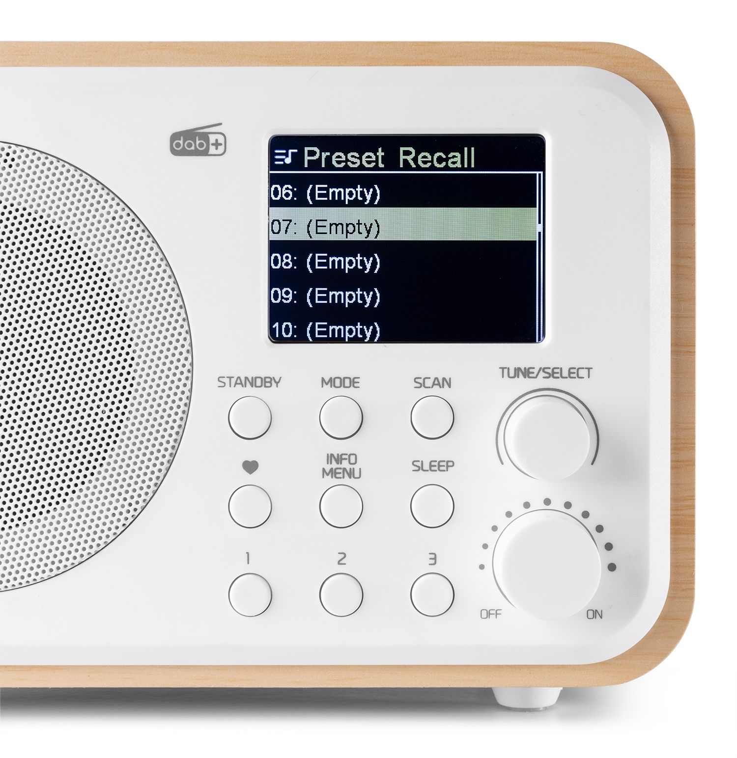 Milan DAB+ Radio with Battery White