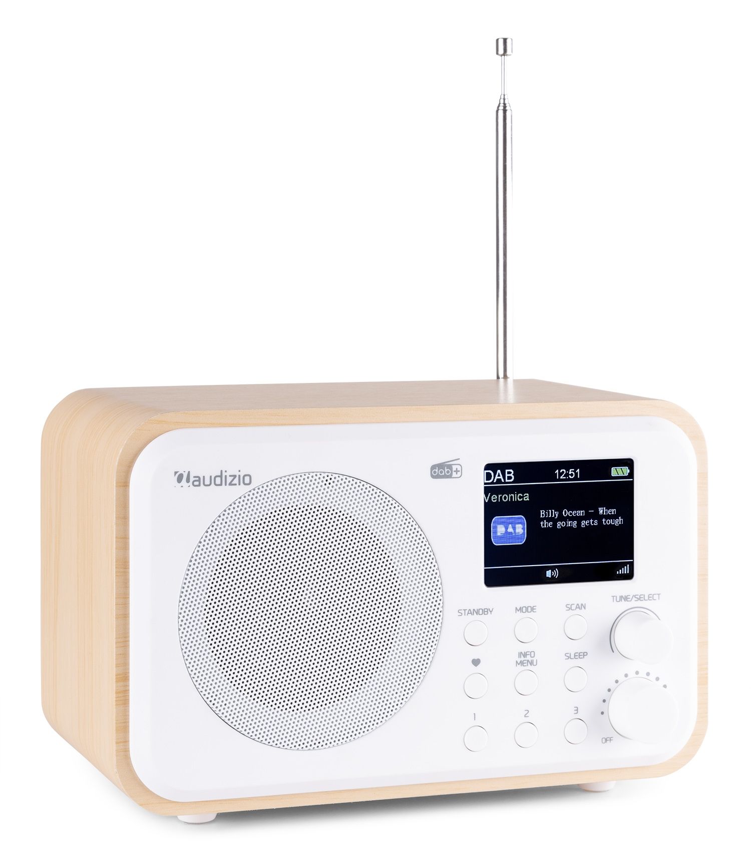 Milan DAB+ Radio with Battery White