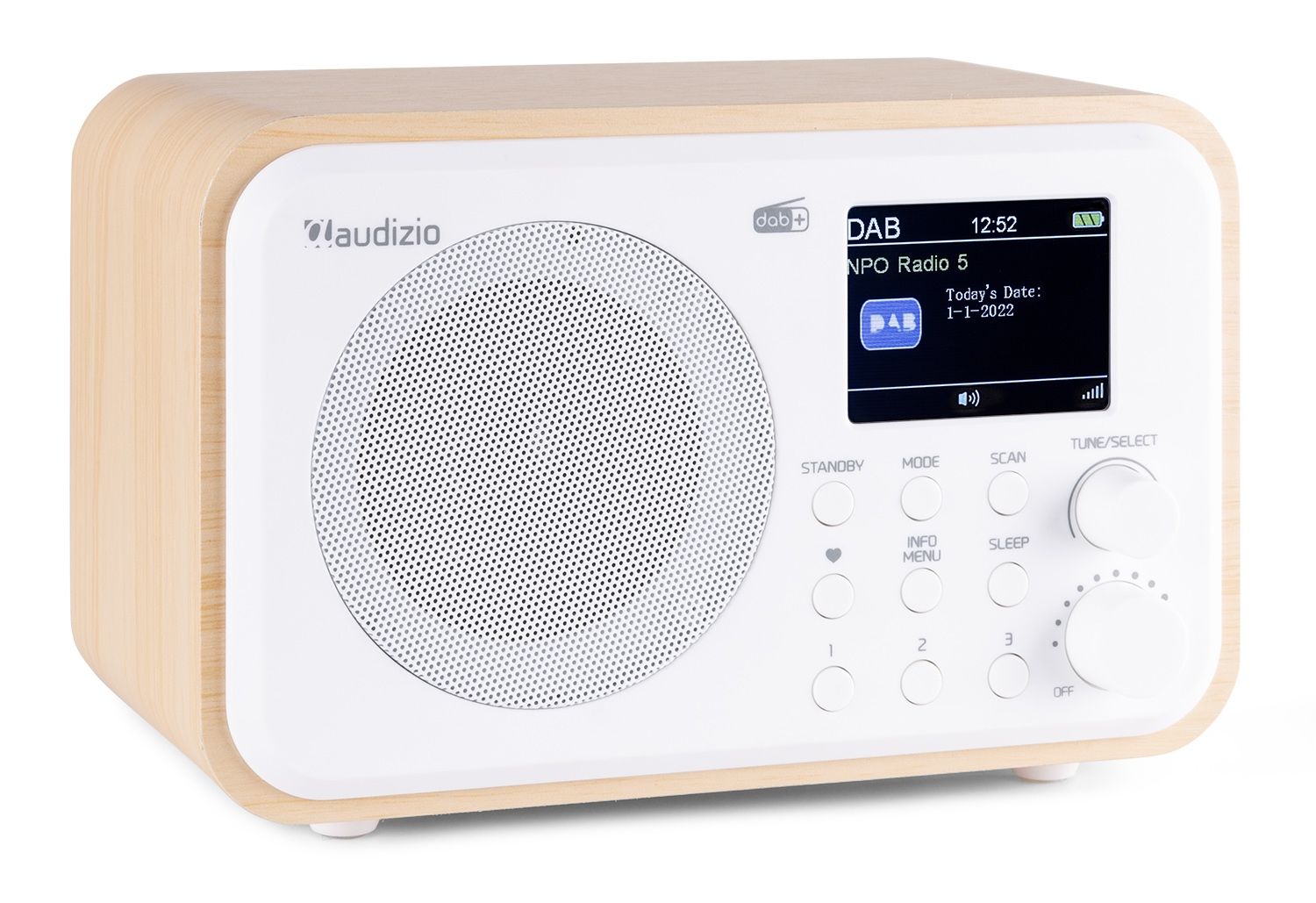 Milan DAB+ Radio with Battery White