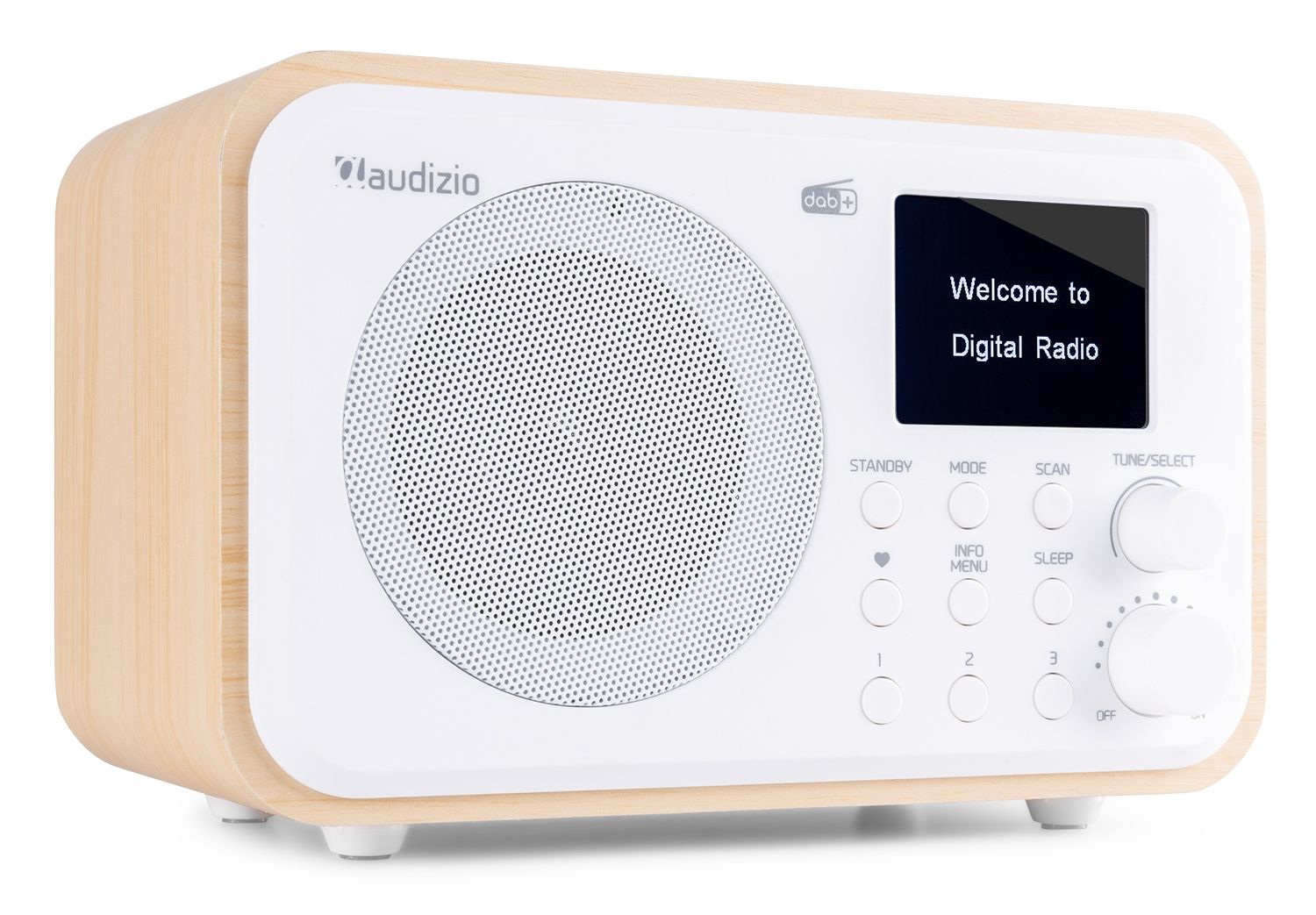 Milan DAB+ Radio with Battery White