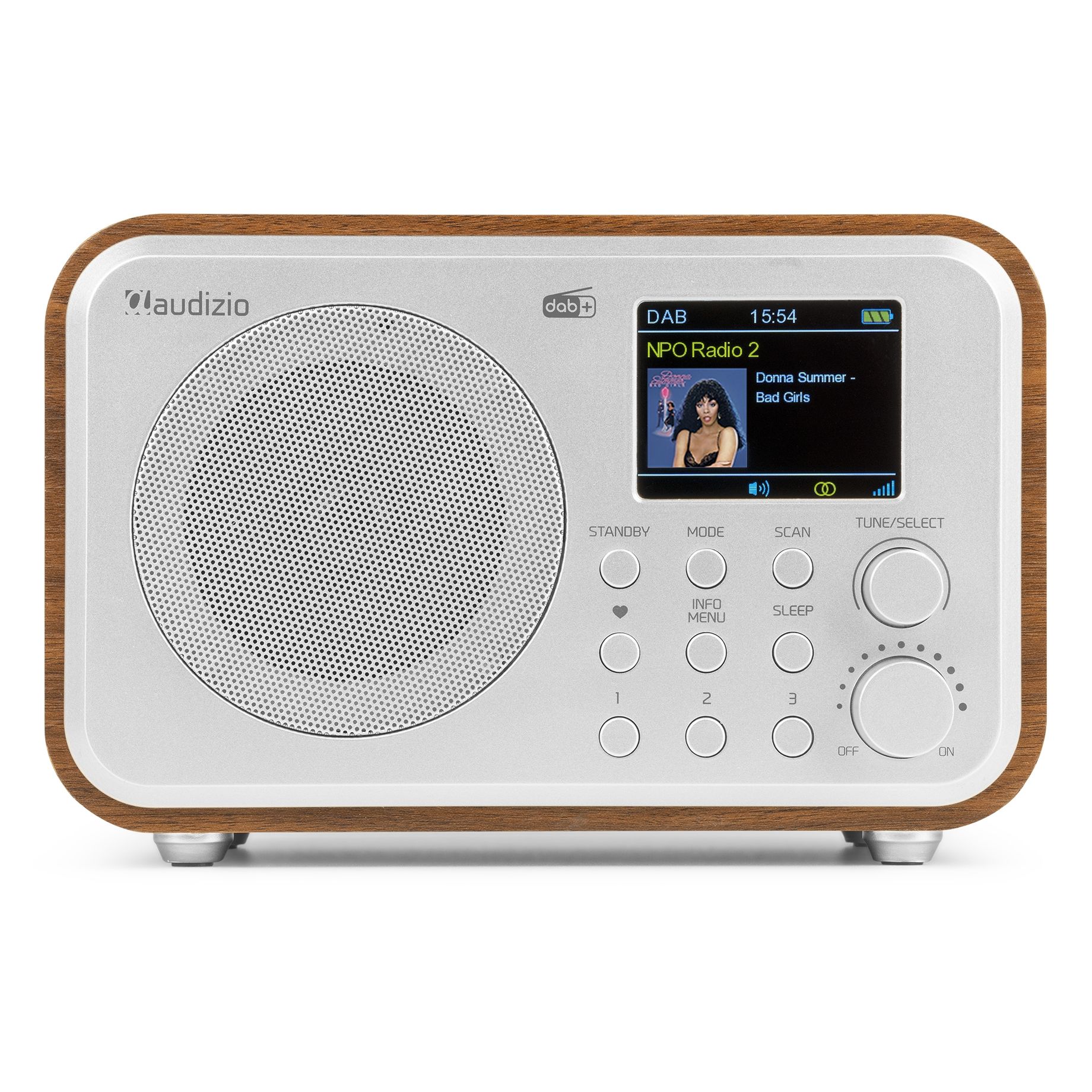 Milan DAB+ Radio with Battery Silver