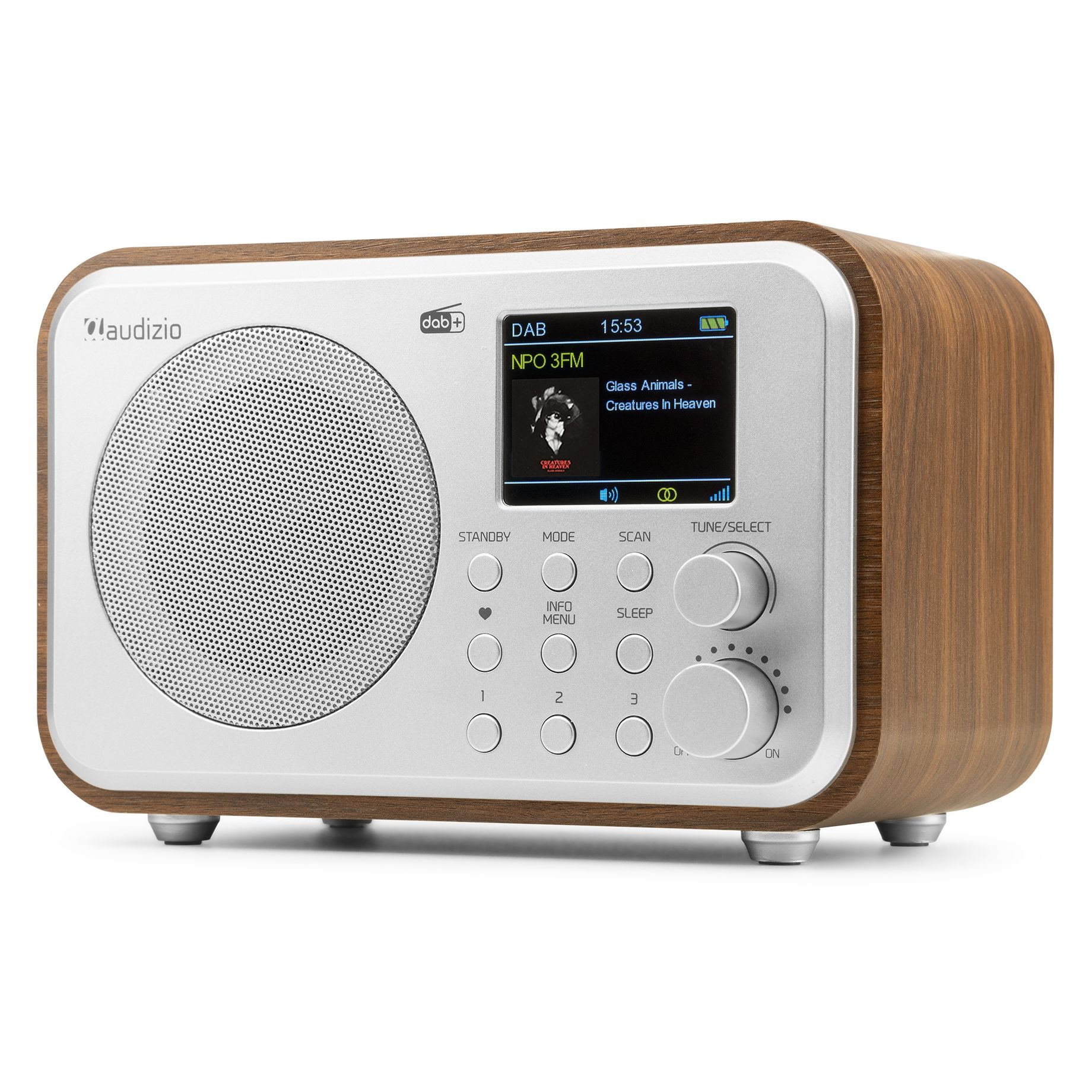 Milan DAB+ Radio with Battery Silver