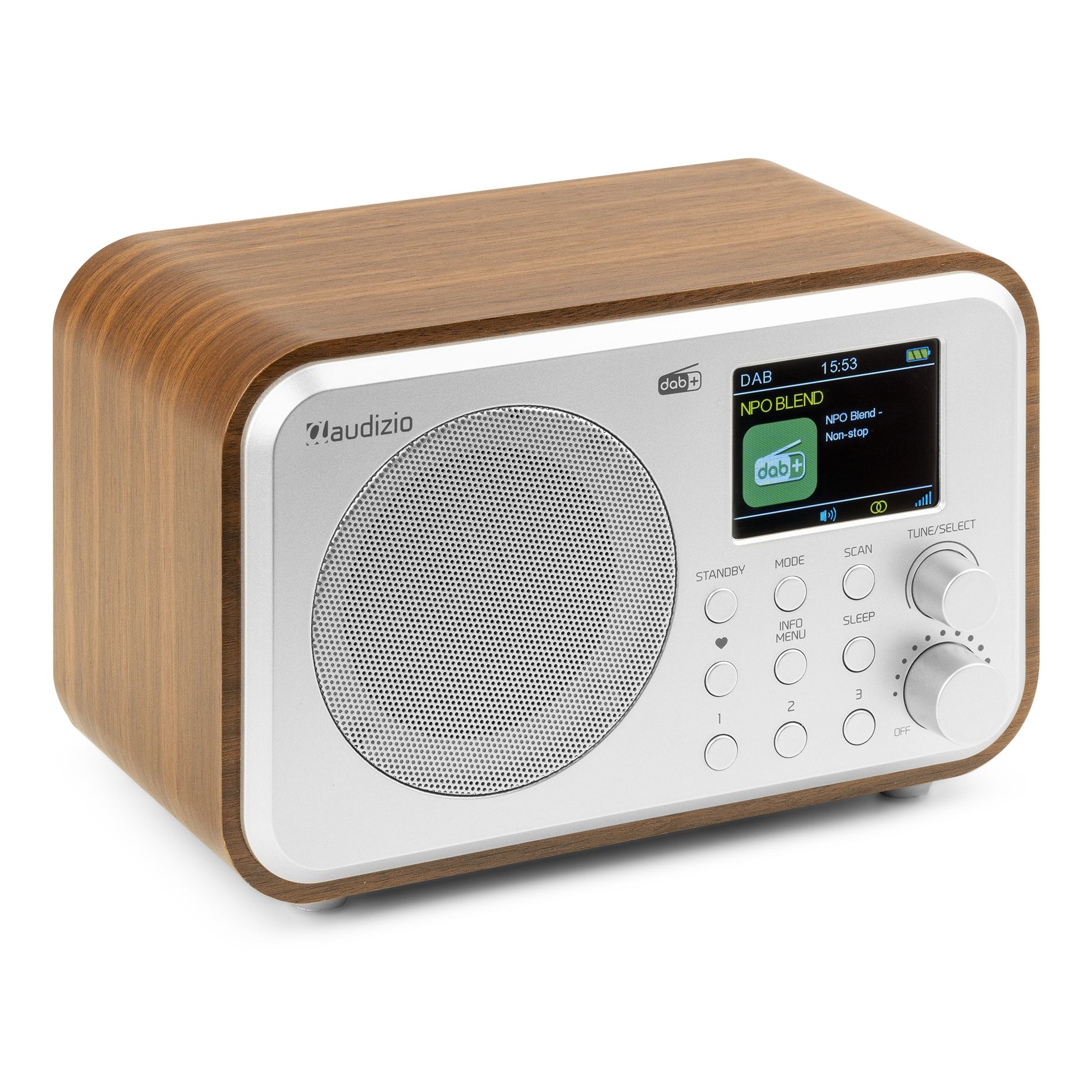 Milan DAB+ Radio with Battery Silver