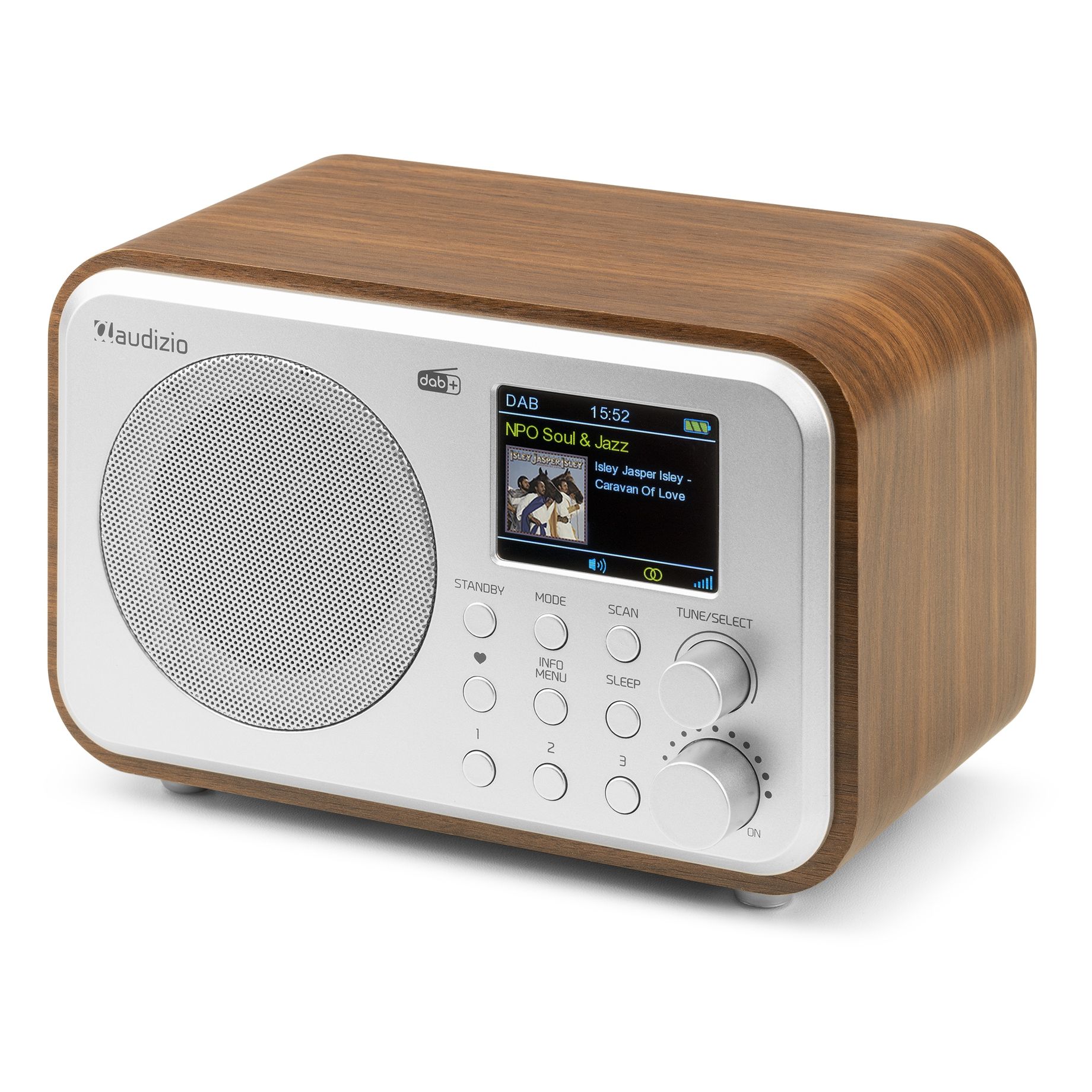 Milan DAB+ Radio with Battery Silver