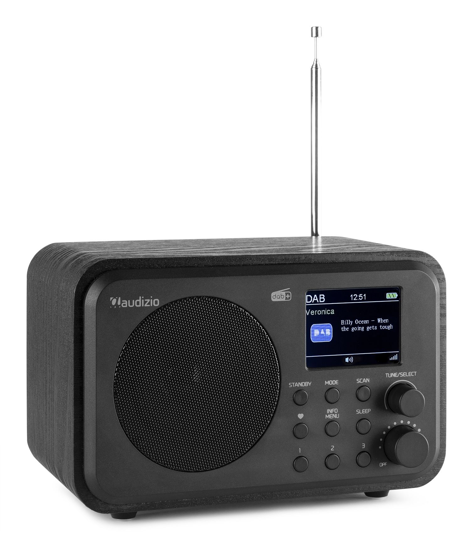 Milan DAB+ Radio with Battery Black