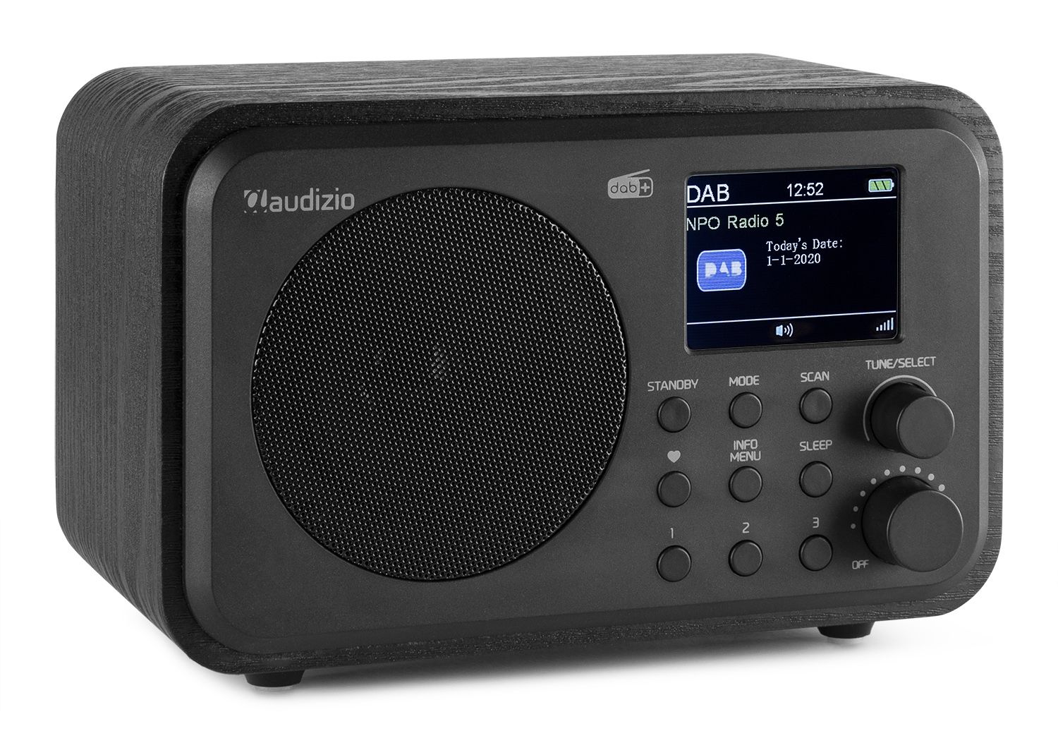 Milan DAB+ Radio with Battery Black