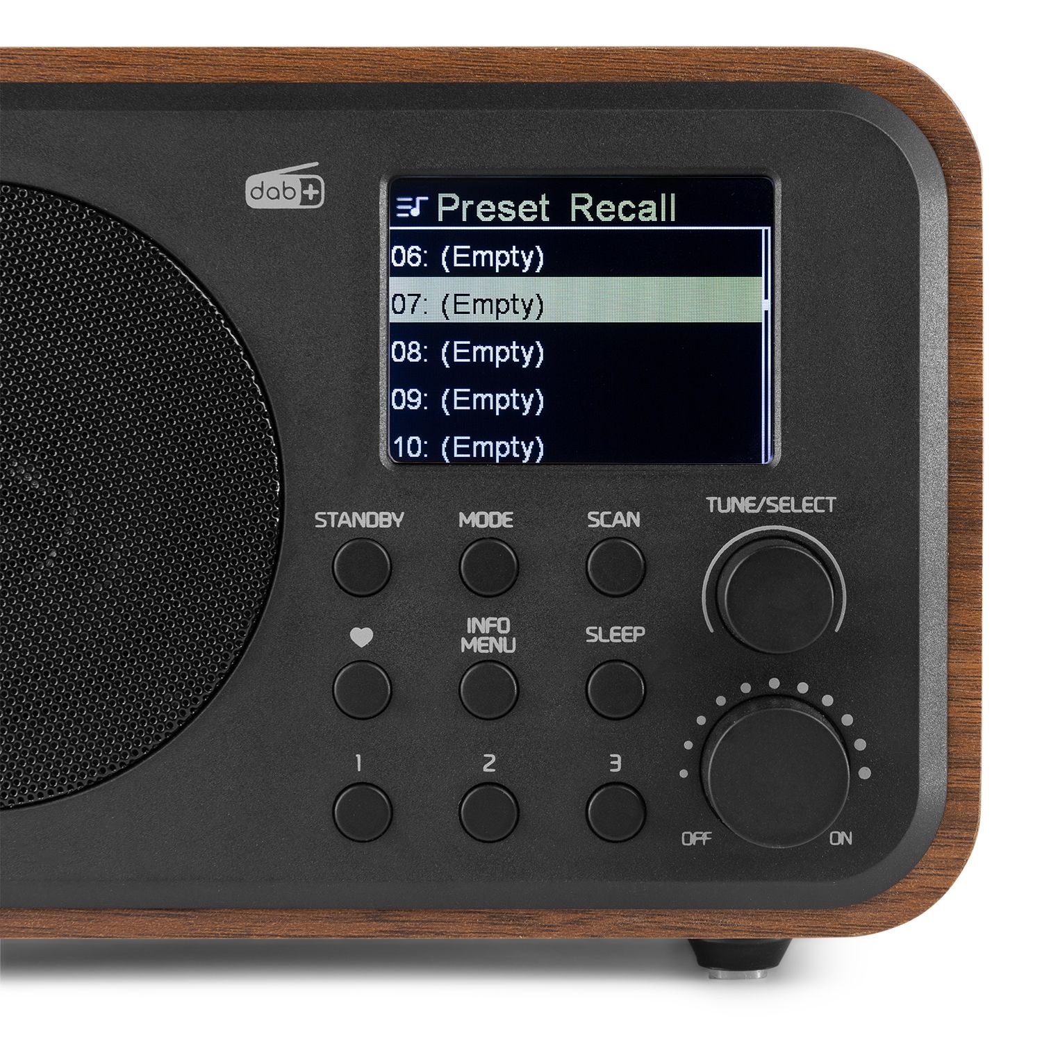 Milan DAB+ Radio with Battery Wood