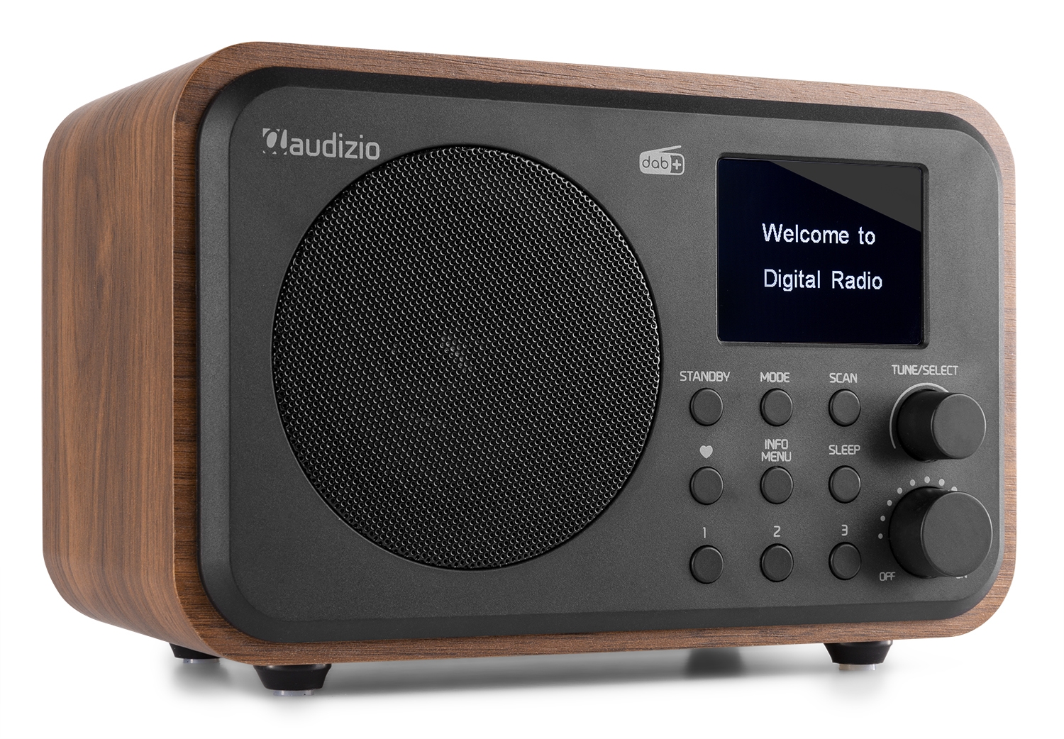 Milan DAB+ Radio with Battery Wood