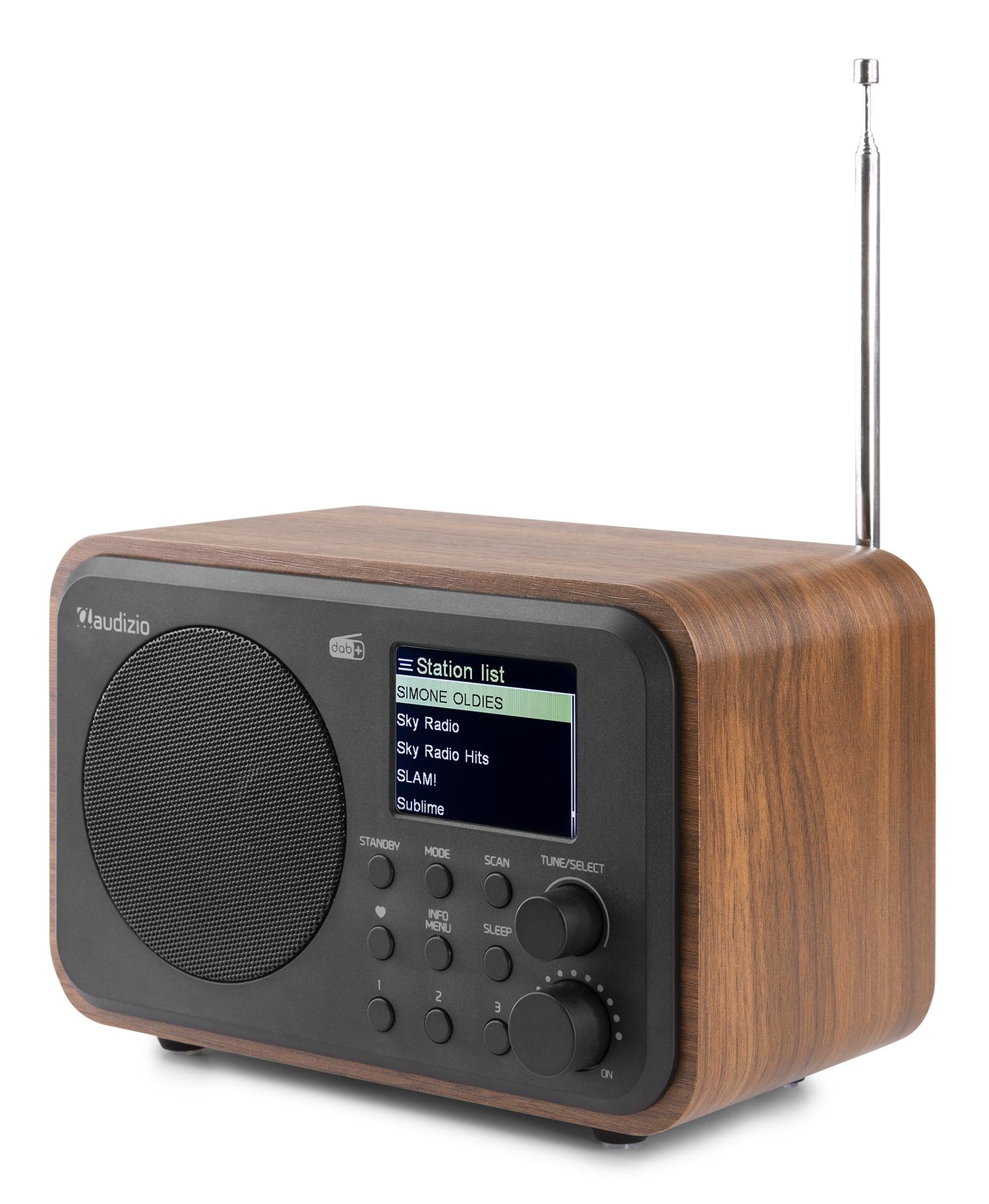 Milan DAB+ Radio with Battery Wood