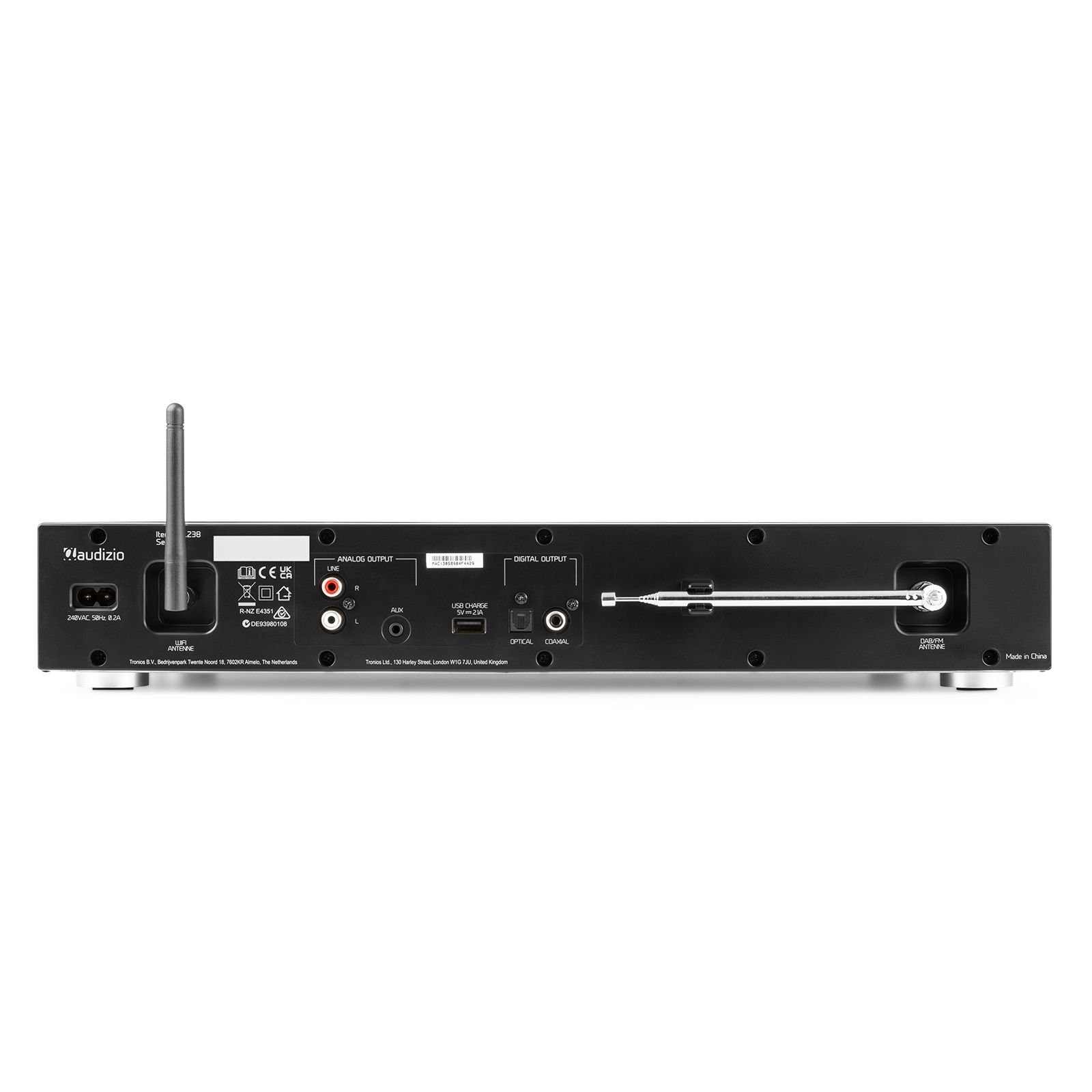 Adria WiFi Internet Radio with DAB+ and BT Black