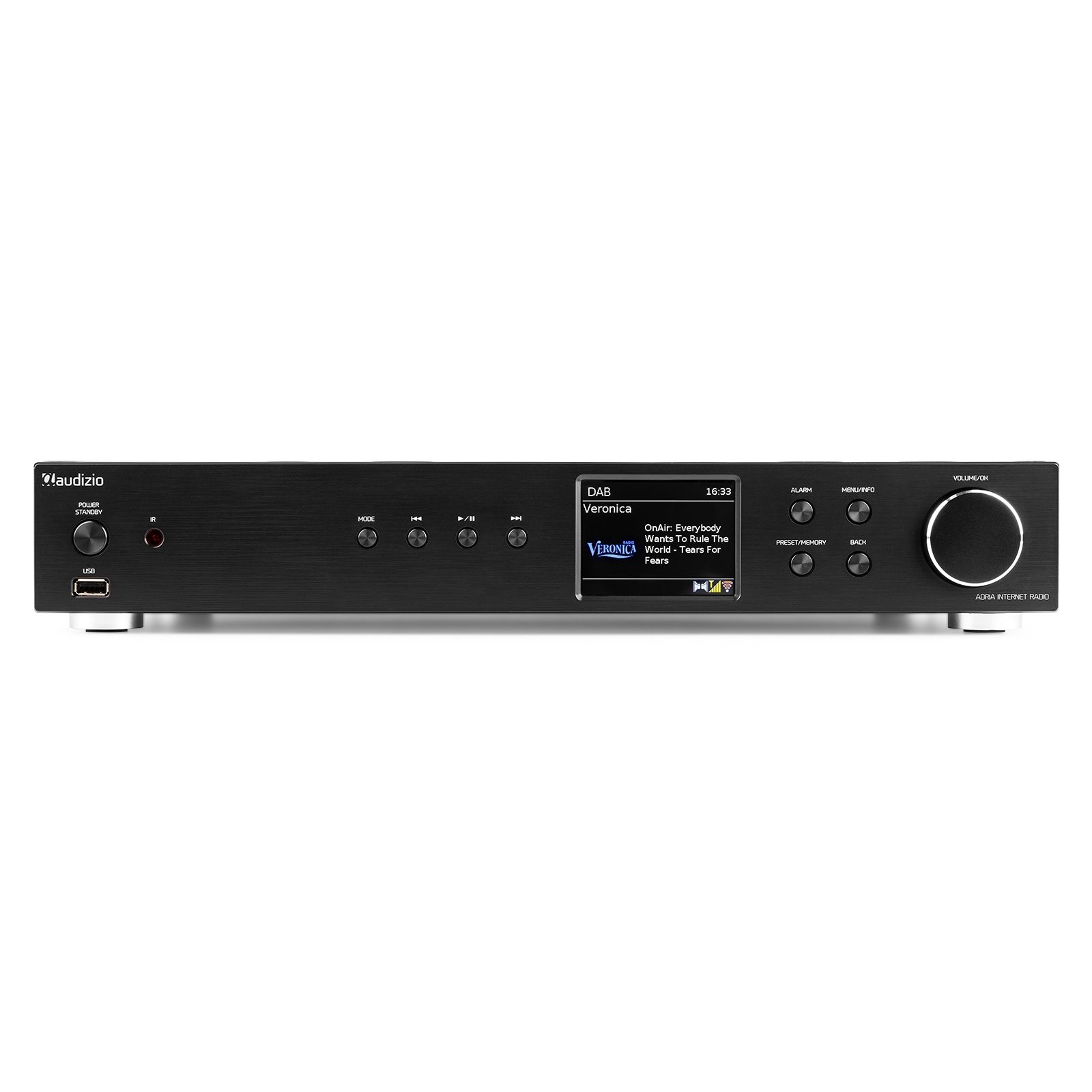 Adria WiFi Internet Radio with DAB+ and BT Black