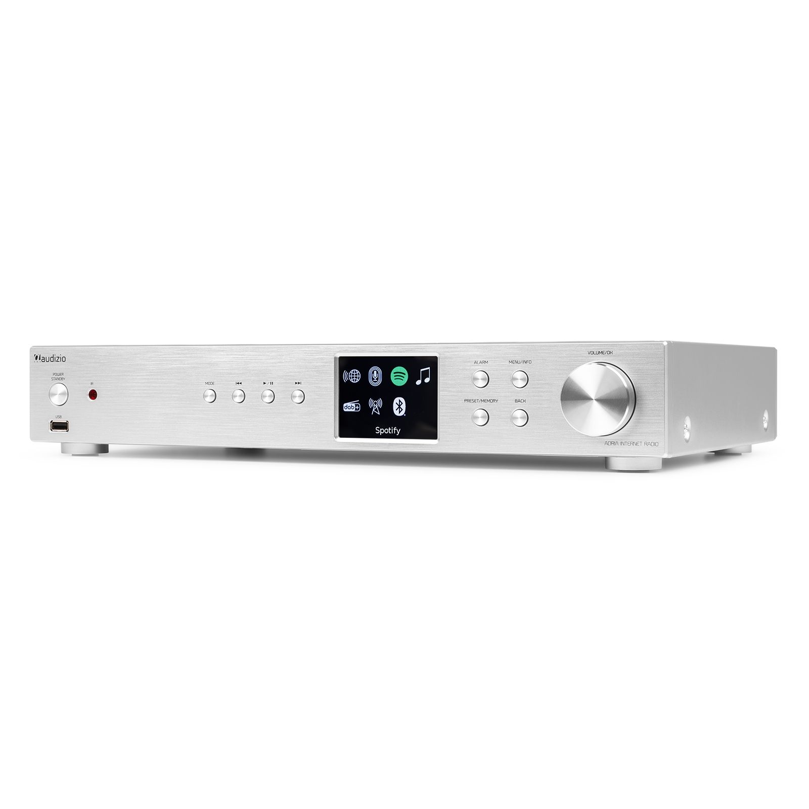Adria WiFi Internet Radio with DAB+ and BT Alu