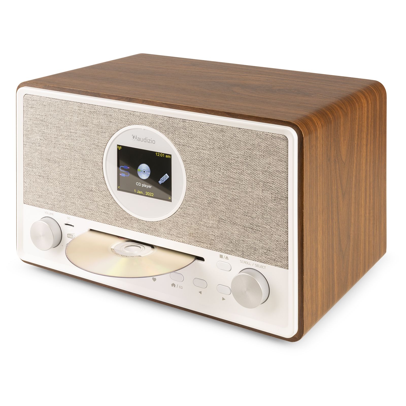 Lucca Internet Radio with DAB+ and CD Player Wood