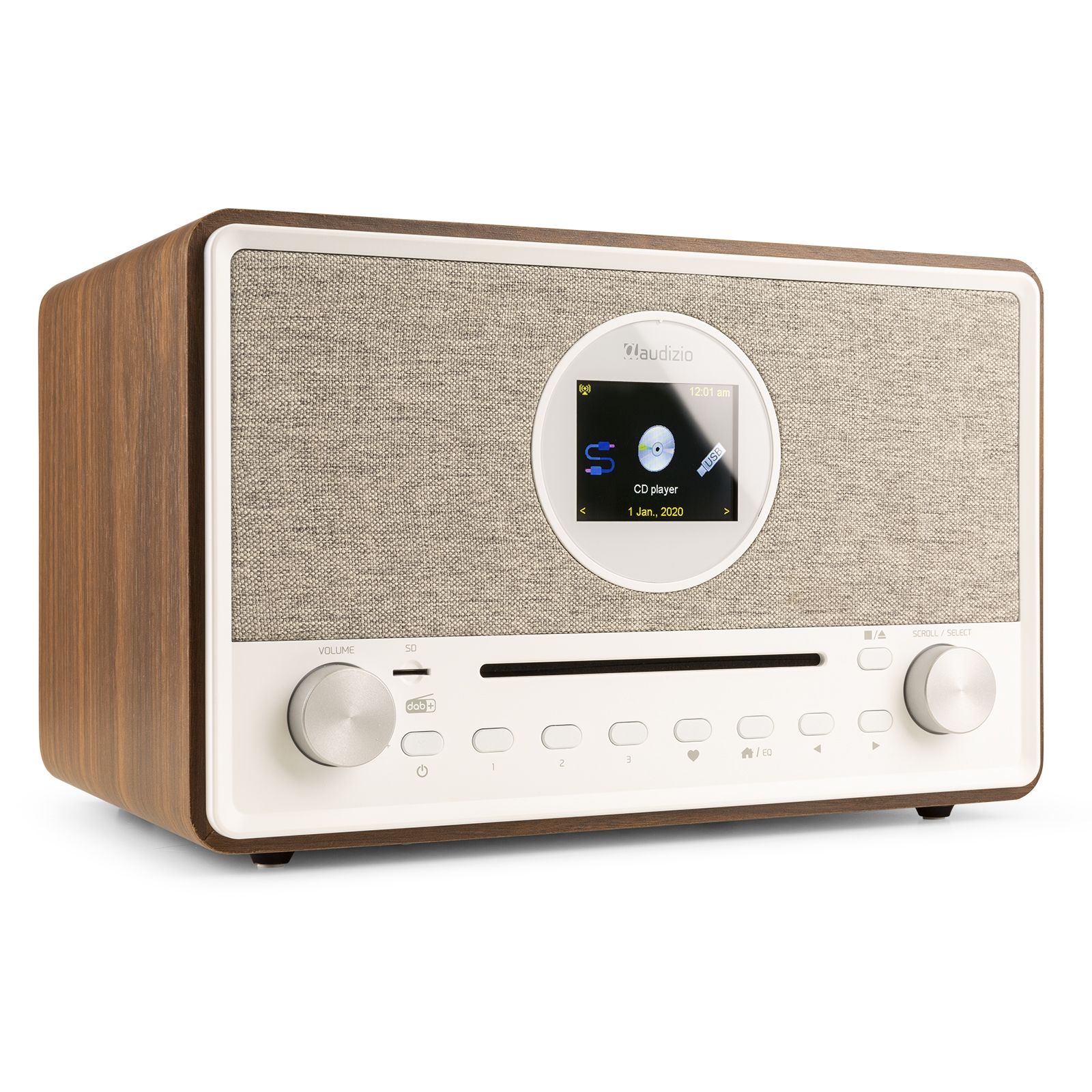 Lucca Internet Radio with DAB+ and CD Player Wood
