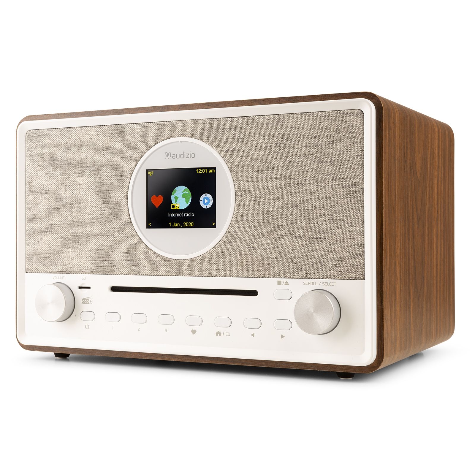 Lucca Internet Radio with DAB+ and CD Player Wood