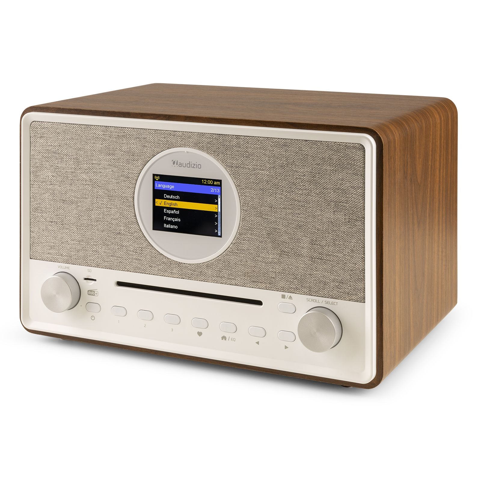 Lucca Internet Radio with DAB+ and CD Player Wood