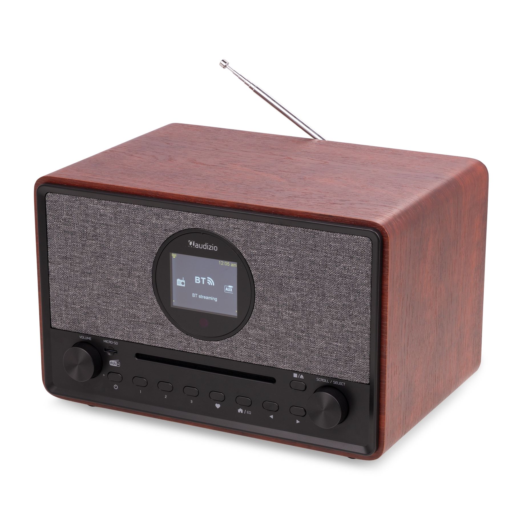 Lucca Internet Radio with DAB+ and CD Player Dark Wood