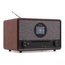 Lucca Internet Radio with DAB+ and CD Player Dark Wood