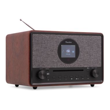 Lucca Internet Radio with DAB+ and CD Player Dark Wood