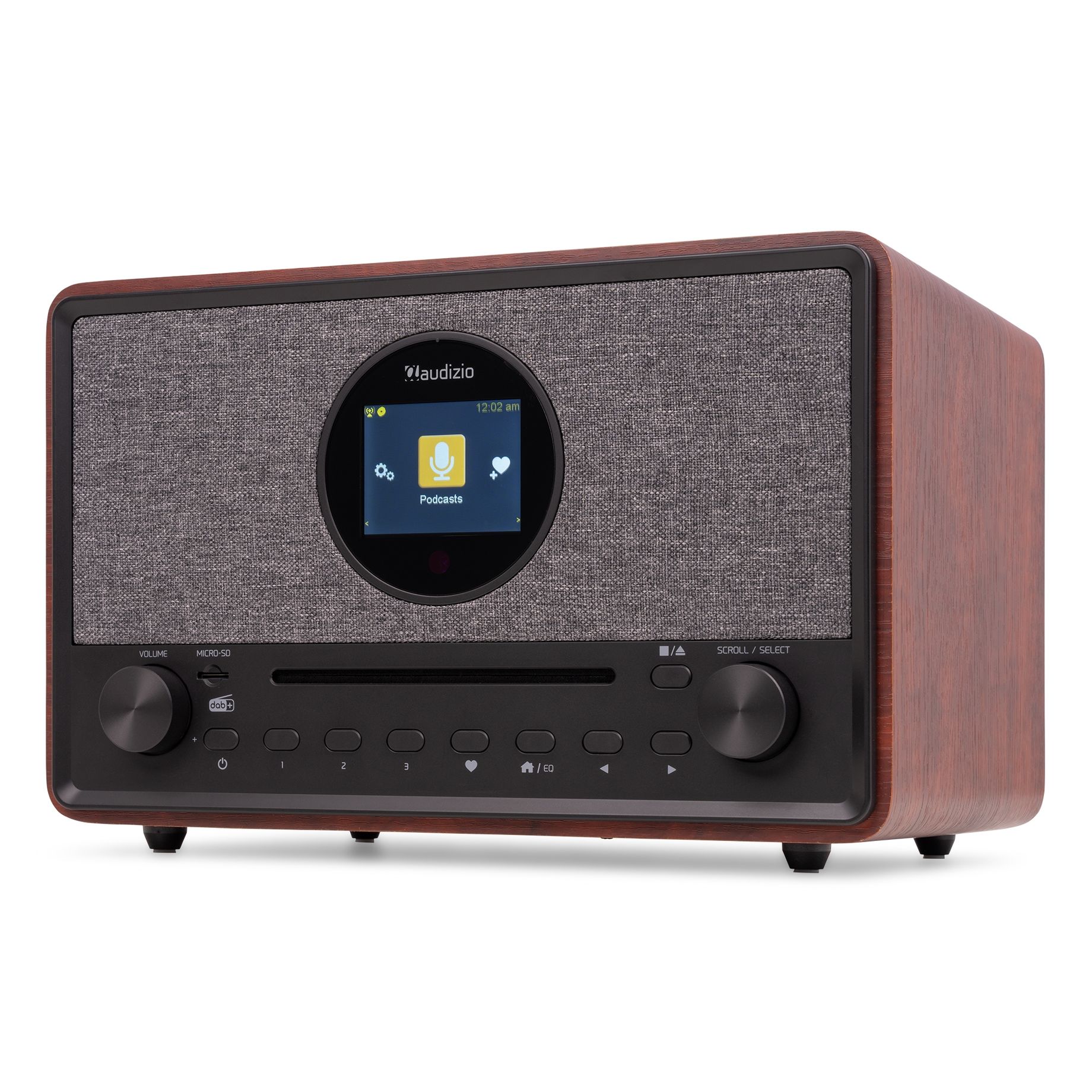 Lucca Internet Radio with DAB+ and CD Player Dark Wood