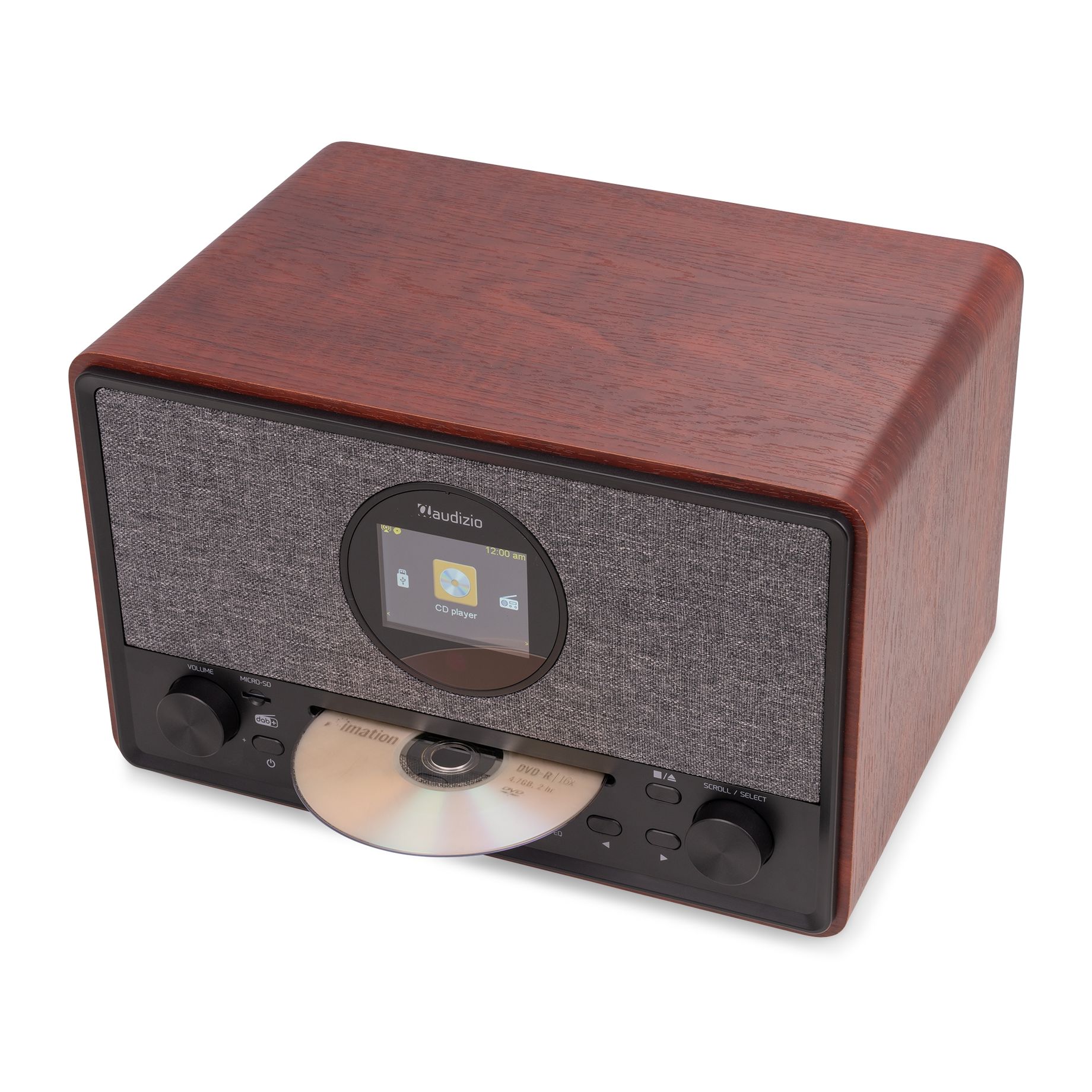 Lucca Internet Radio with DAB+ and CD Player Dark Wood