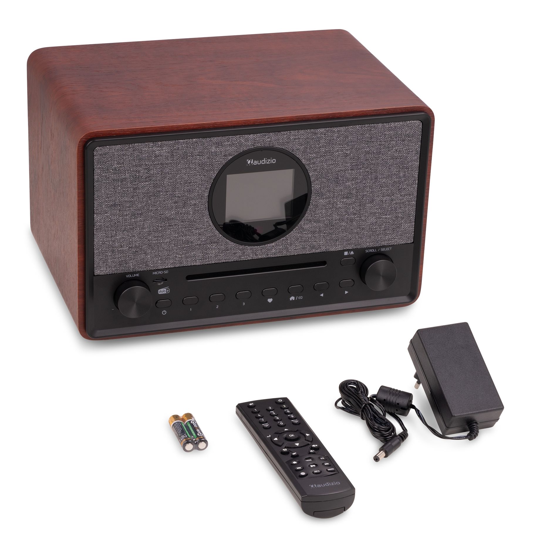 Lucca Internet Radio with DAB+ and CD Player Dark Wood