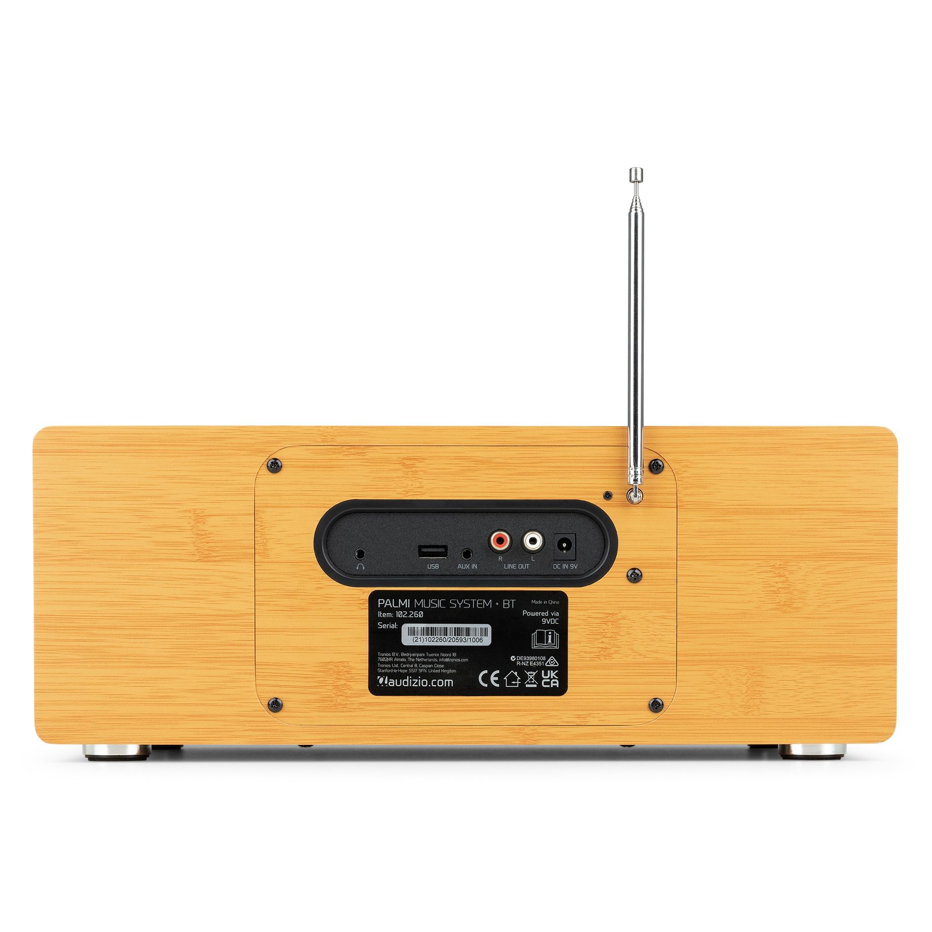 Palmi All-in-One Music System CD/DAB+ Bamboo