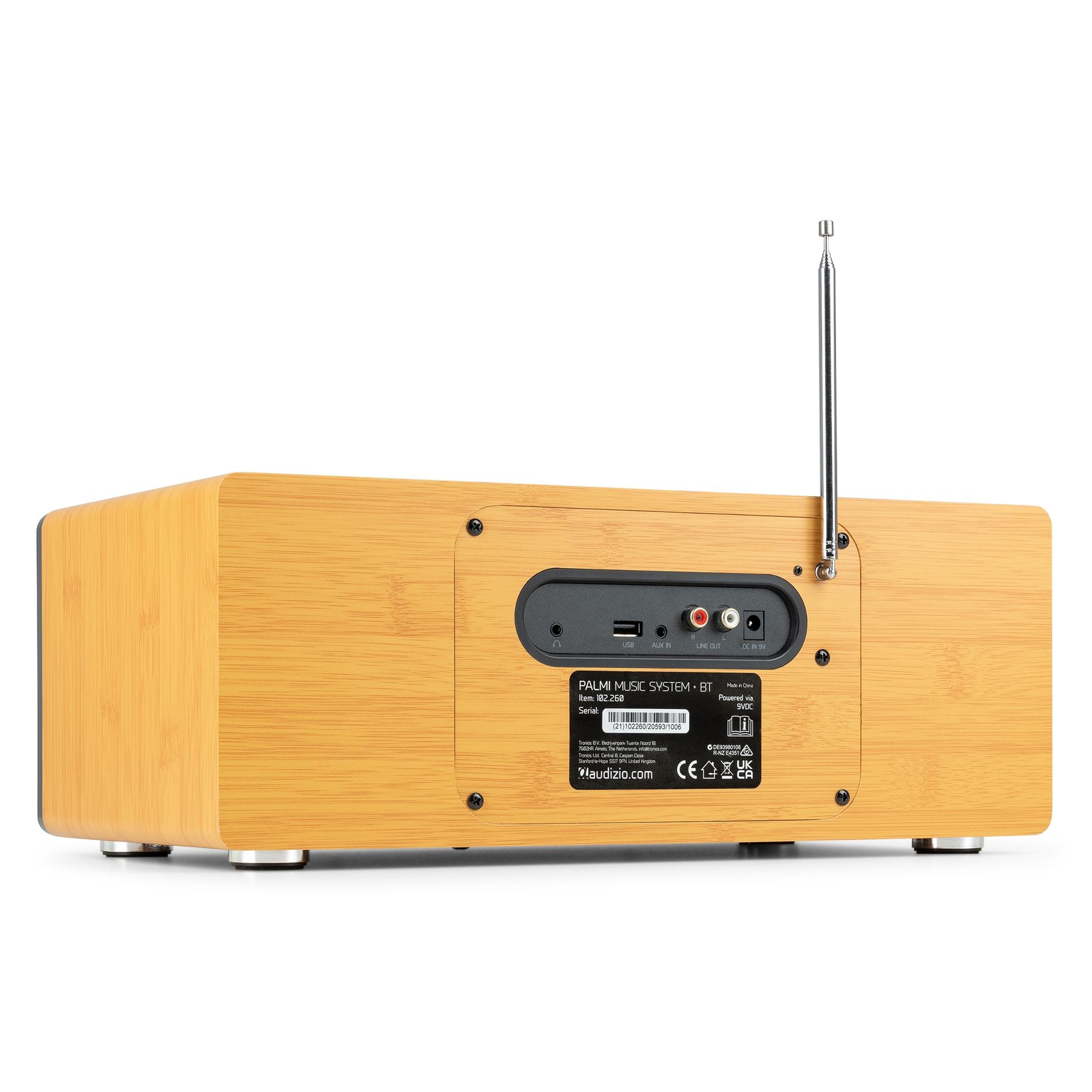 Palmi All-in-One Music System CD/DAB+ Bamboo