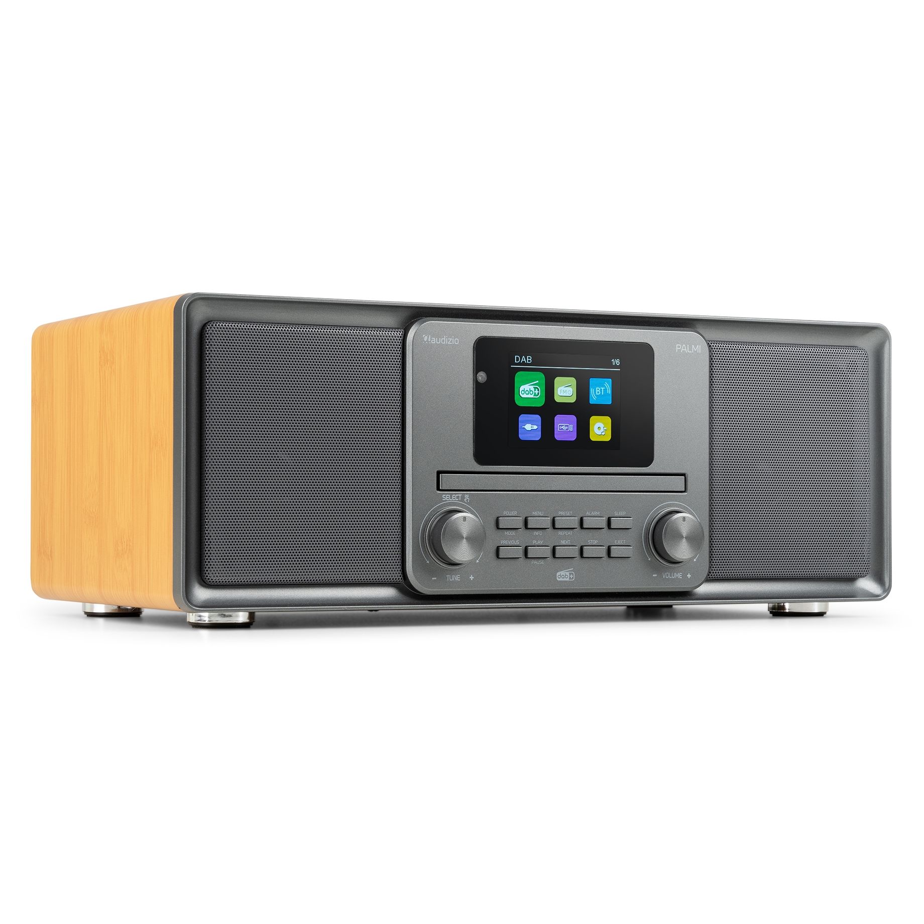 Palmi All-in-One Music System CD/DAB+ Bamboo