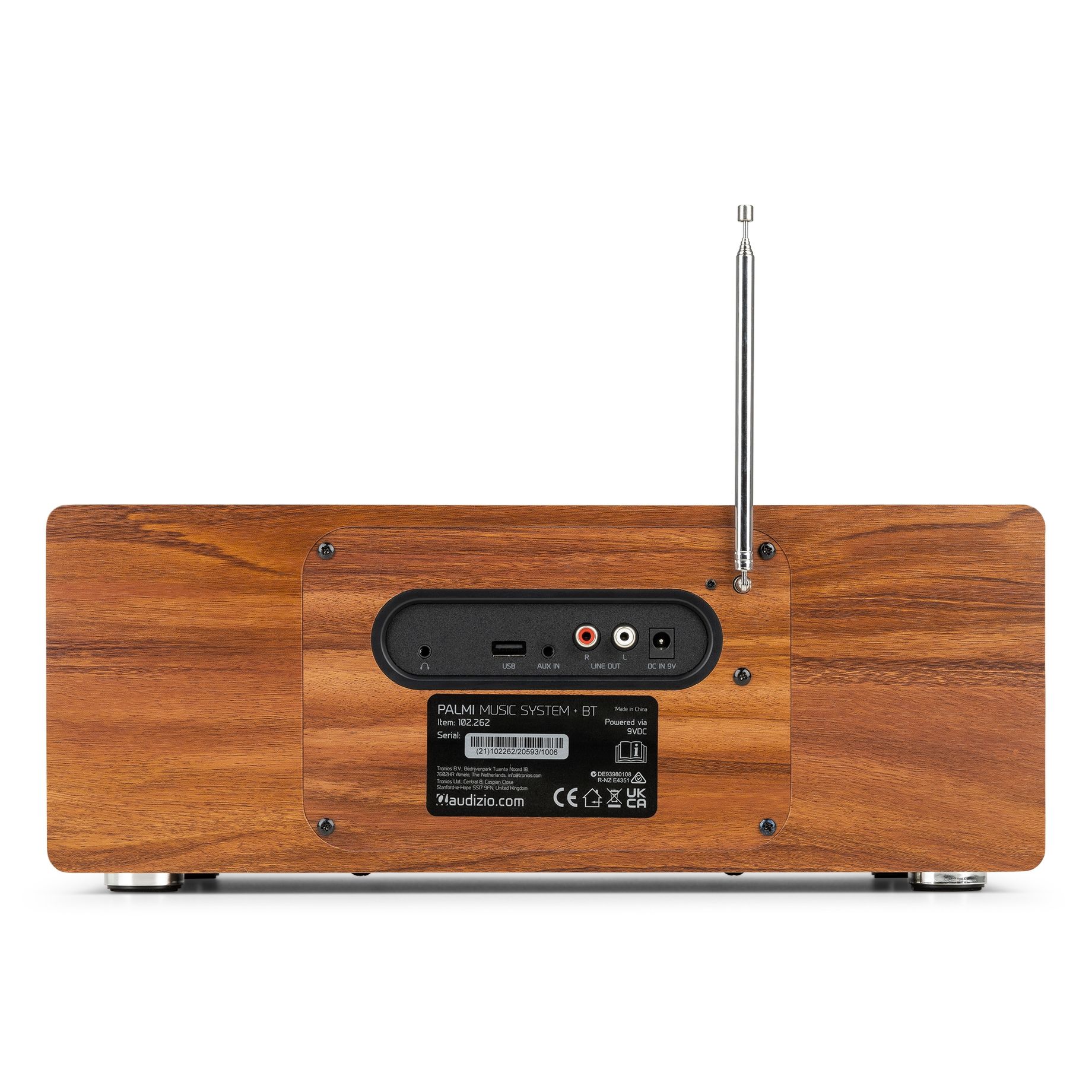 Palmi All-in-One Music System CD/DAB+ Batt Wood