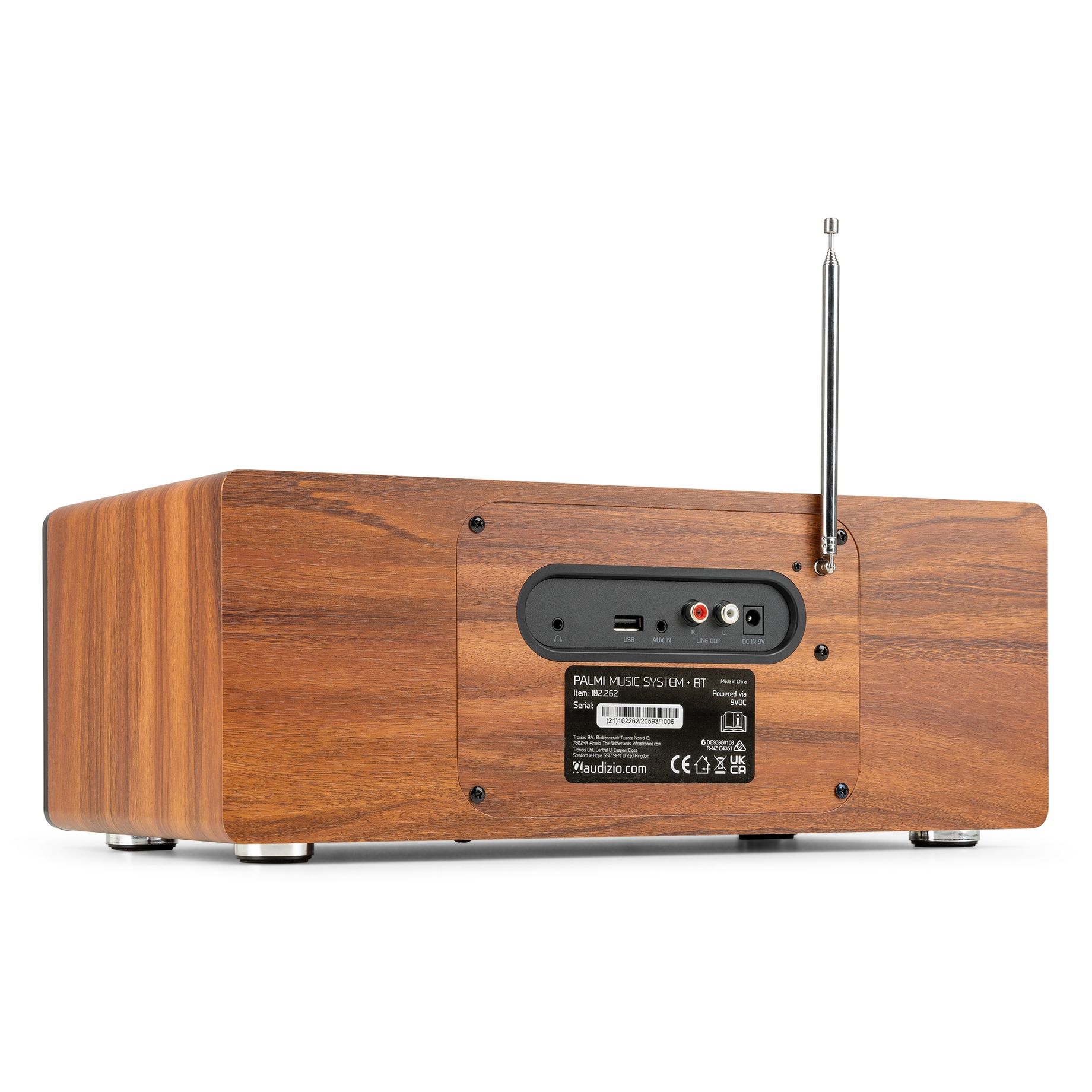 Palmi All-in-One Music System CD/DAB+ Batt Wood