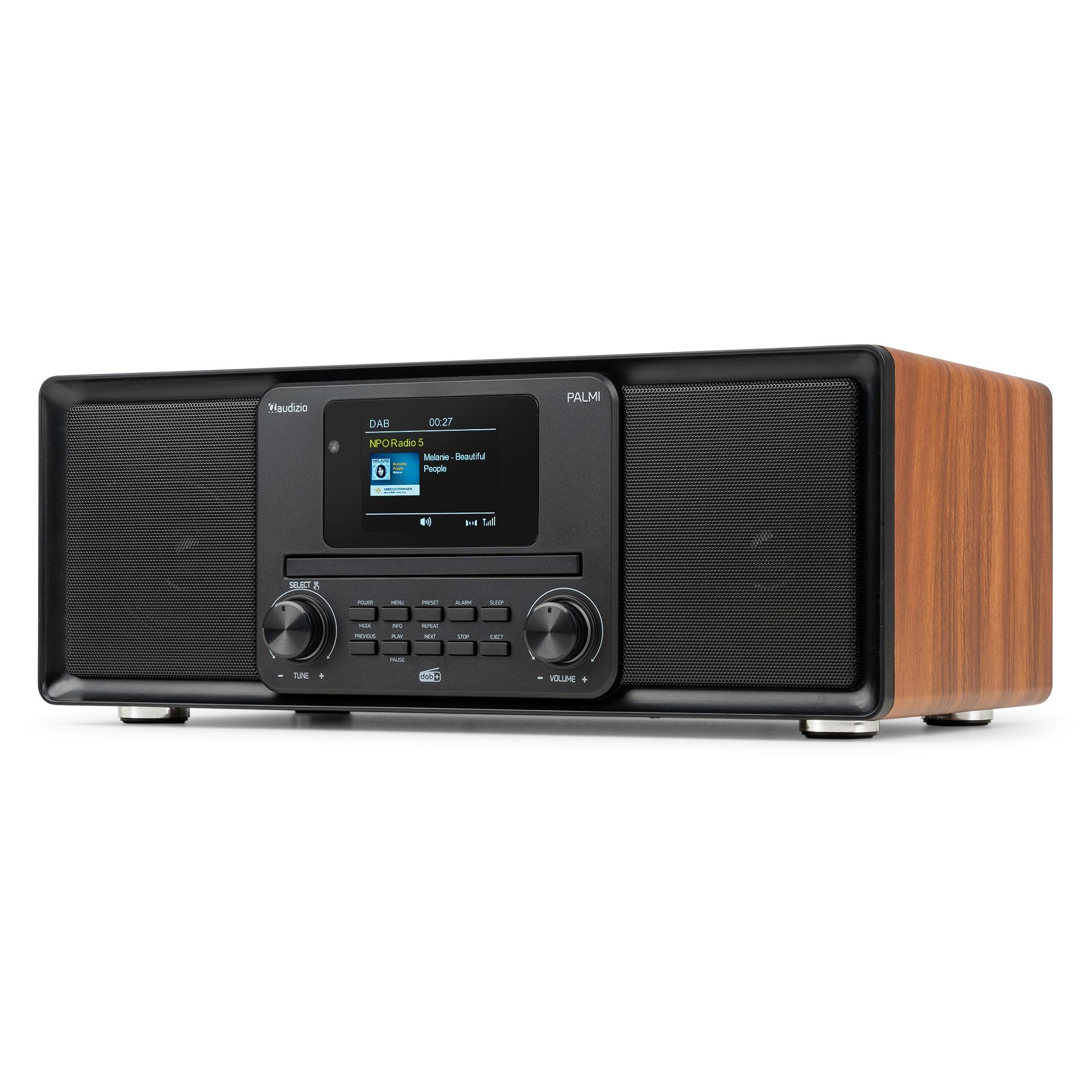 Palmi All-in-One Music System CD/DAB+ Batt Wood