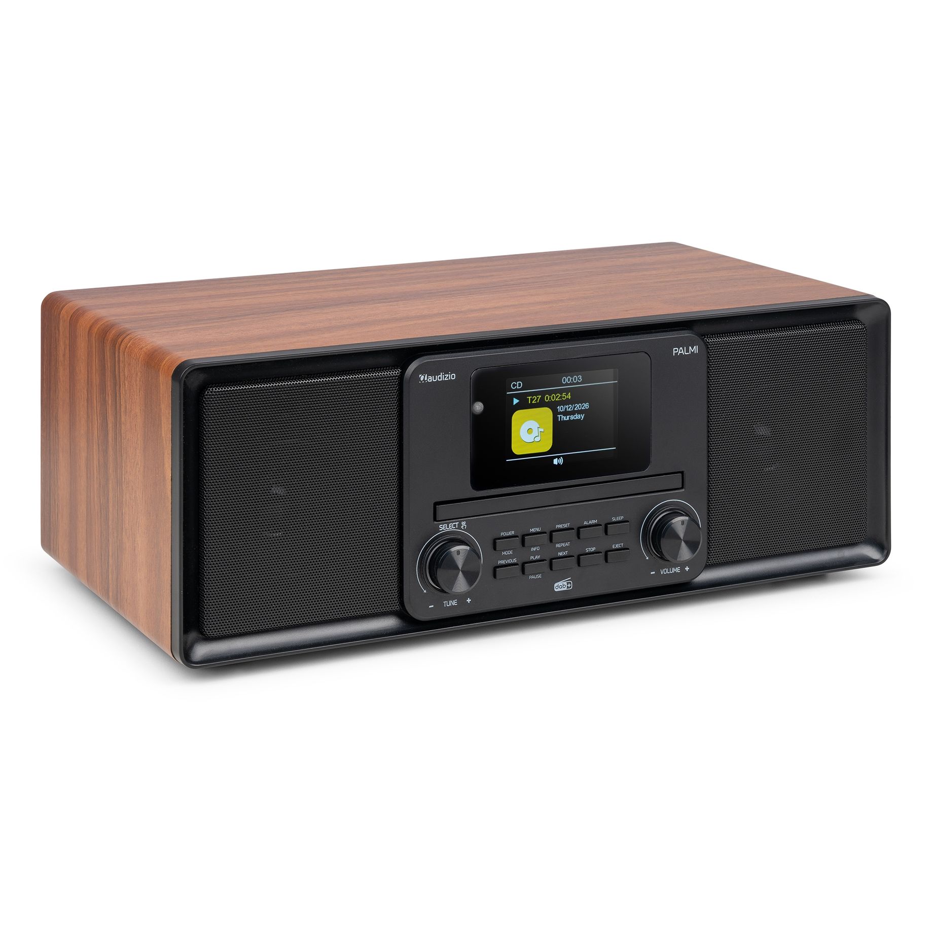 Palmi All-in-One Music System CD/DAB+ Batt Wood
