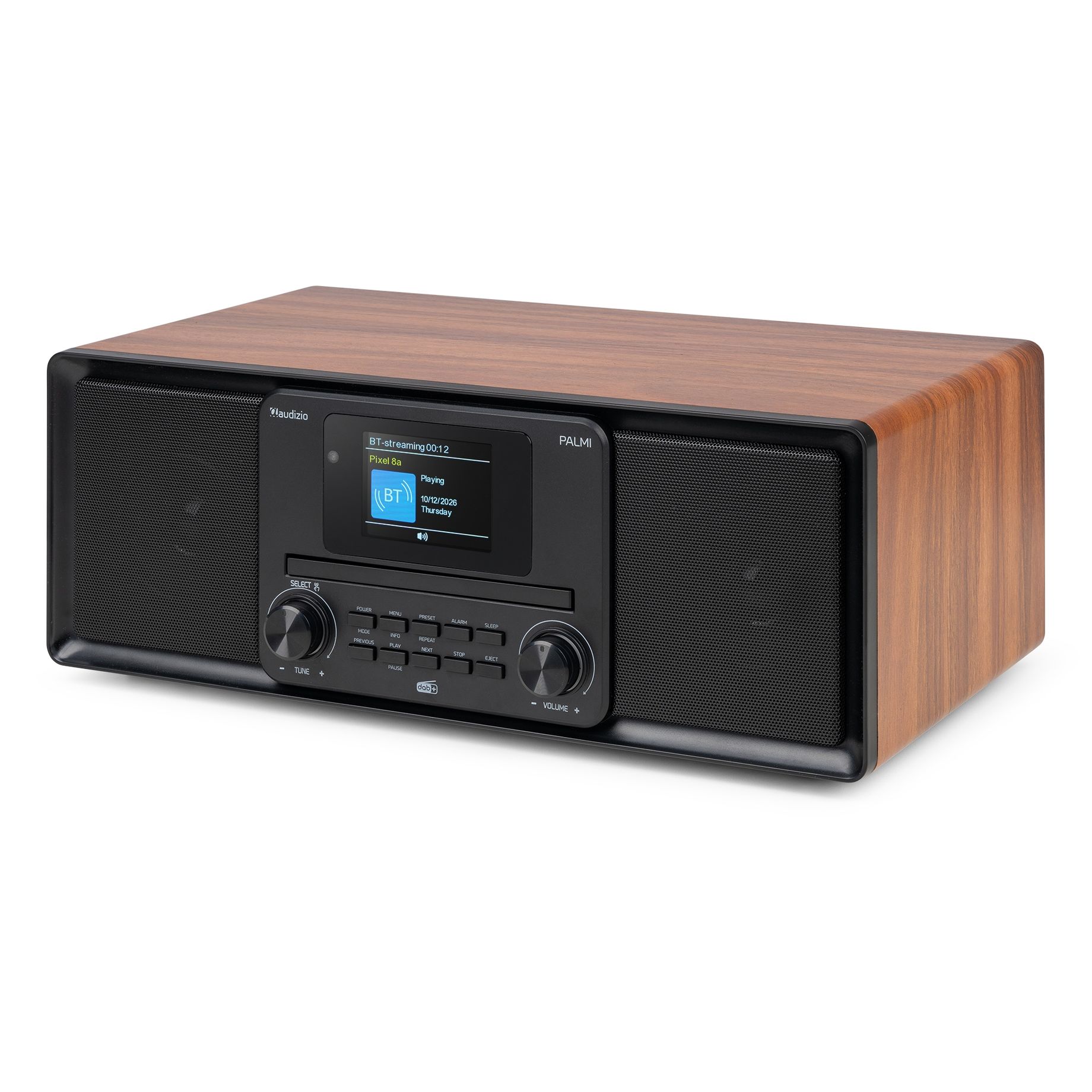 Palmi All-in-One Music System CD/DAB+ Batt Wood
