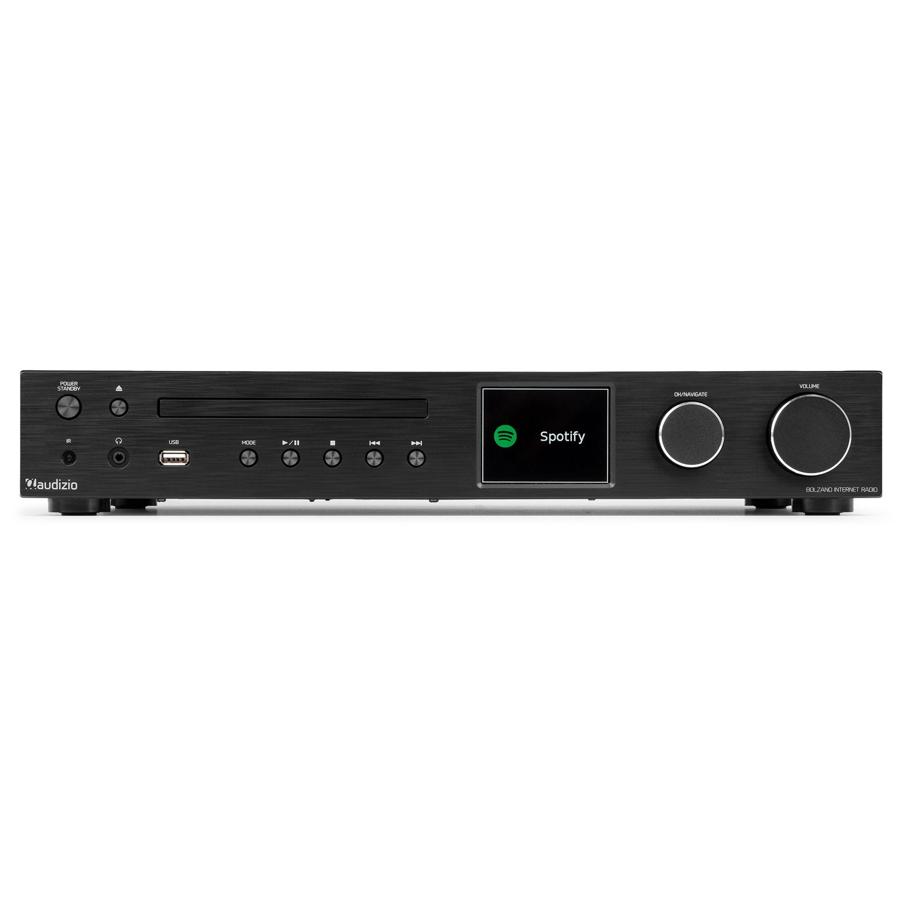 Bolzano Internet Receiver with Amplifier, DAB+ and CD Player Black