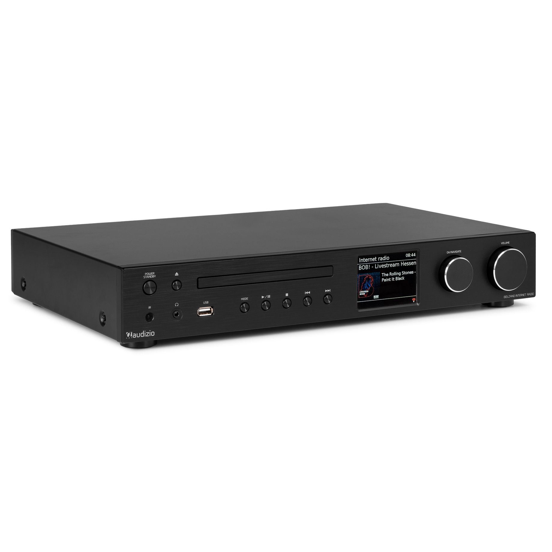 Bolzano Internet Receiver with Amplifier, DAB+ and CD Player Black