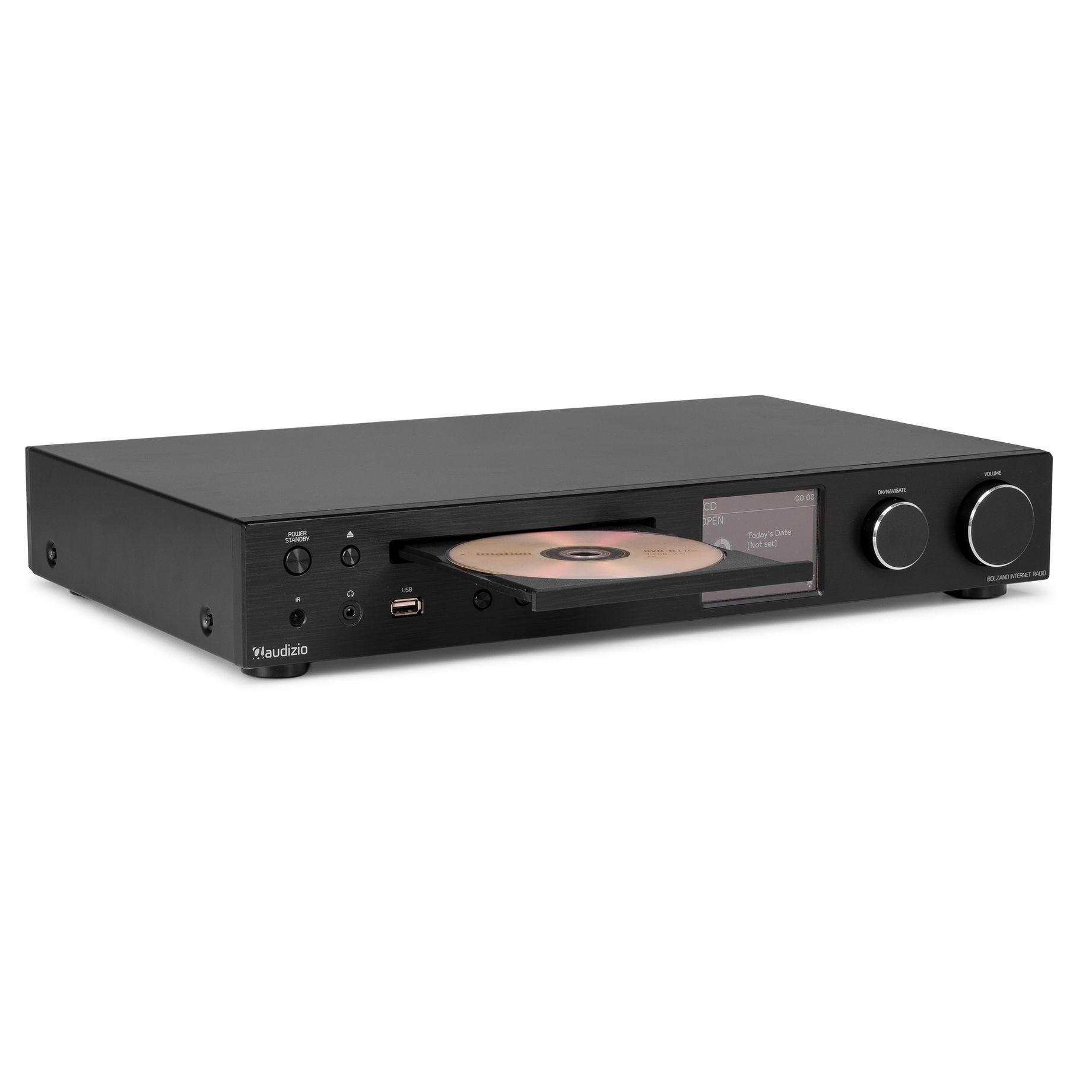 Bolzano Internet Receiver with Amplifier, DAB+ and CD Player Black