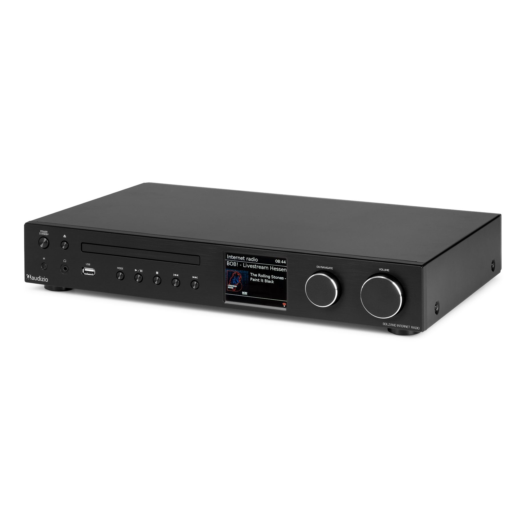 Bolzano Internet Receiver with Amplifier, DAB+ and CD Player Black
