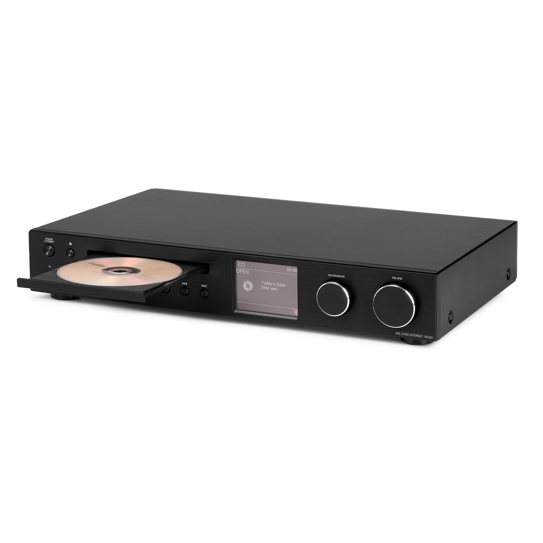 Bolzano Internet Receiver with Amplifier, DAB+ and CD Player Black
