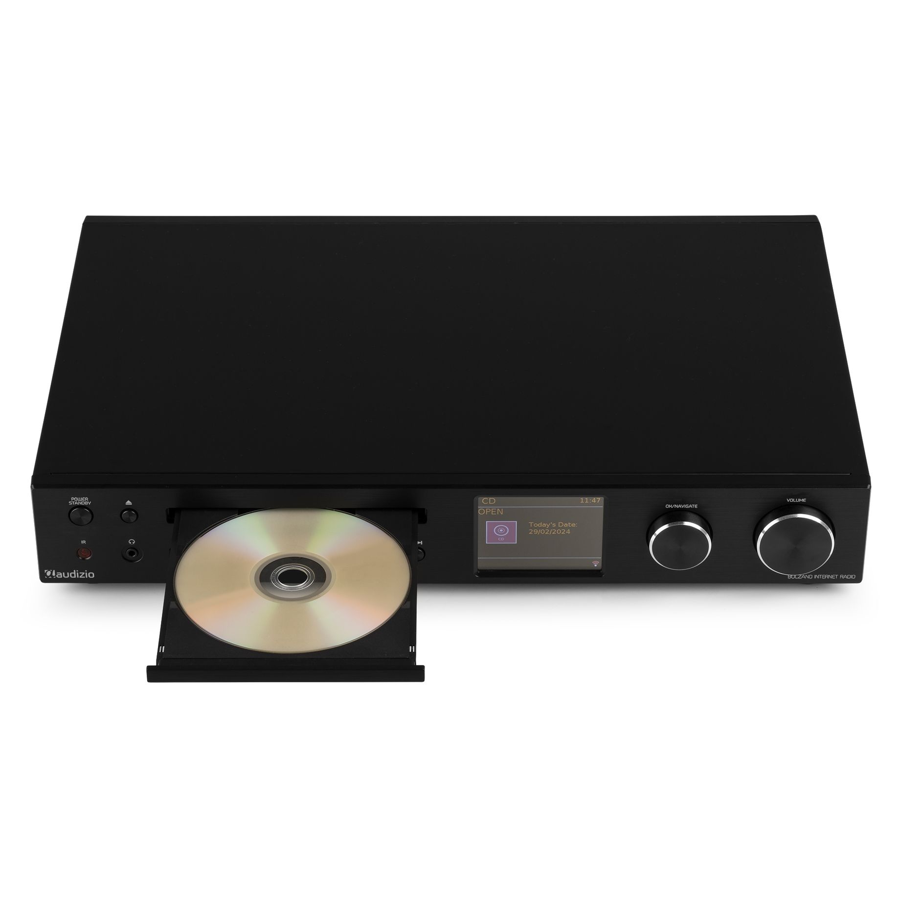 Bolzano Internet Receiver with Amplifier, DAB+ and CD Player Black