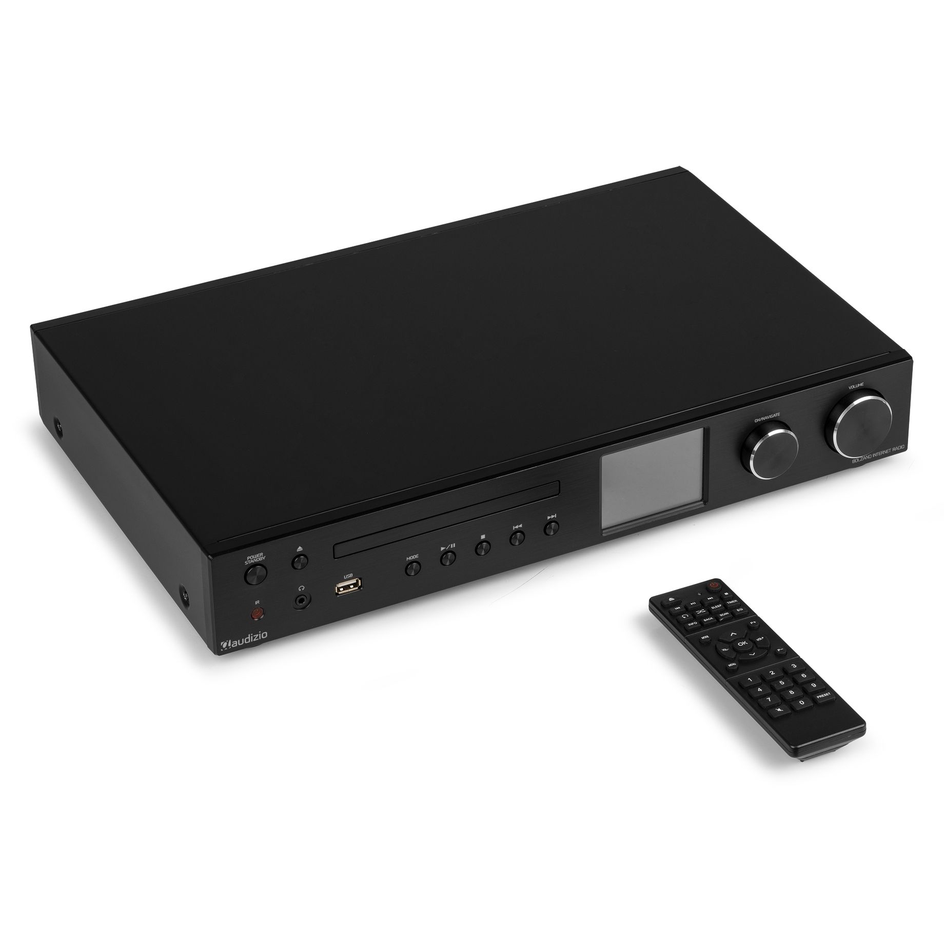 Bolzano Internet Receiver with Amplifier, DAB+ and CD Player Black