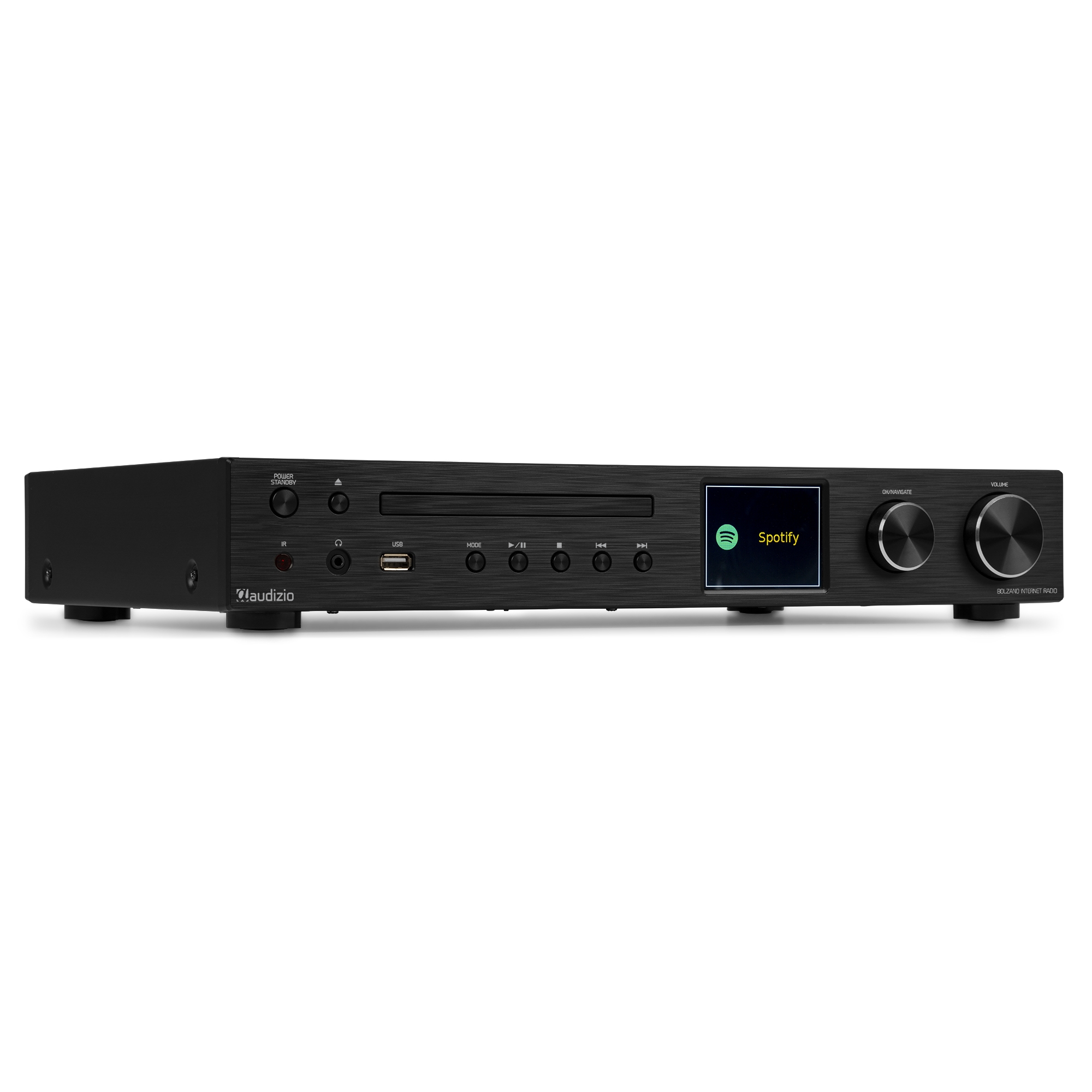 Bolzano Internet Receiver with Amplifier, DAB+ and CD Player Black
