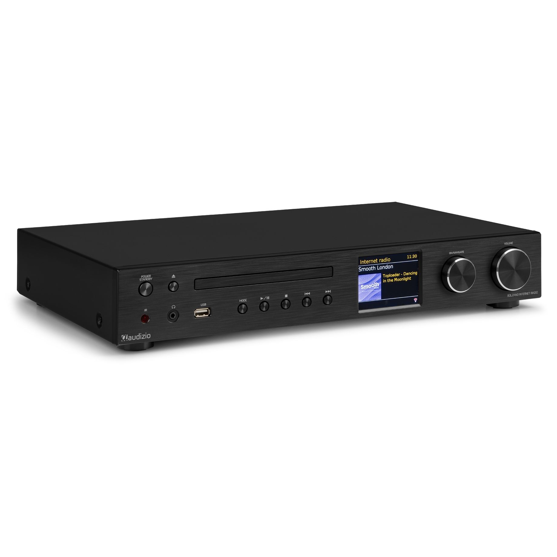 Bolzano Internet Receiver with Amplifier, DAB+ and CD Player Black