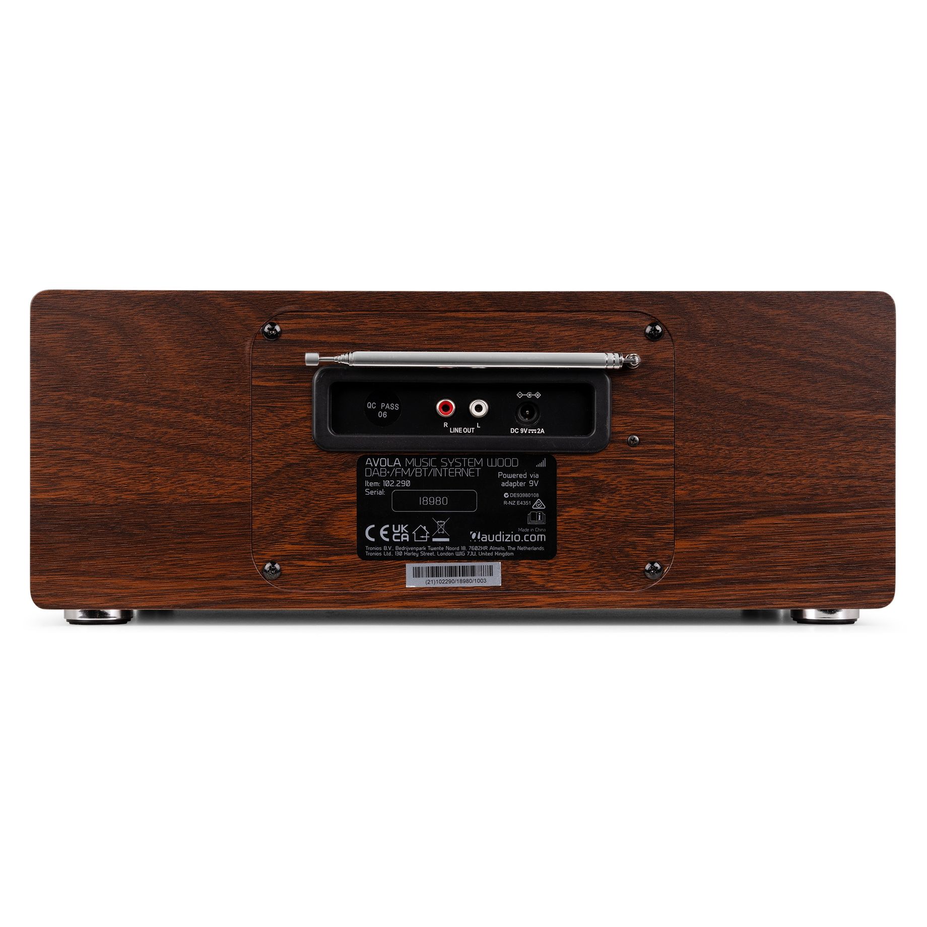 Avola Digital Music System CD/BT/DAB+/Internet Wood