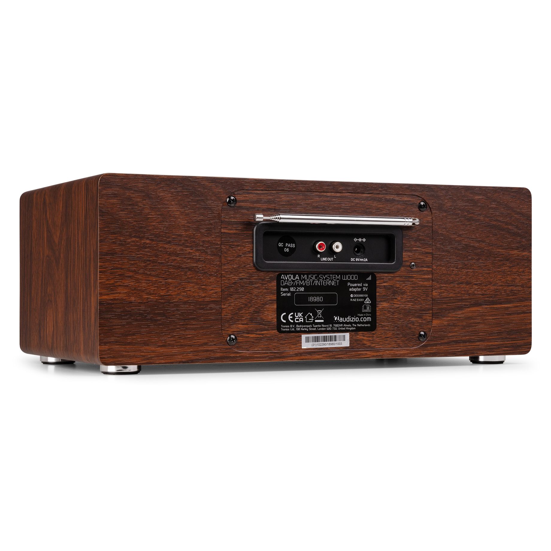 Avola Digital Music System CD/BT/DAB+/Internet Wood