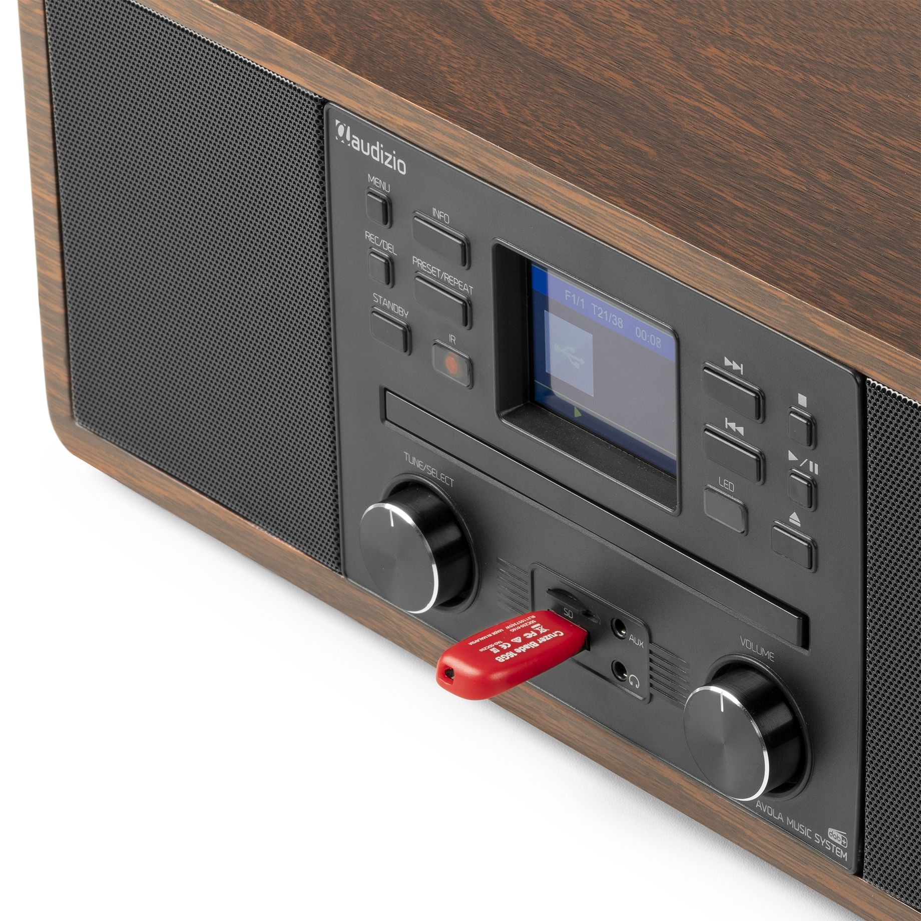 Avola Digital Music System CD/BT/DAB+/Internet Wood