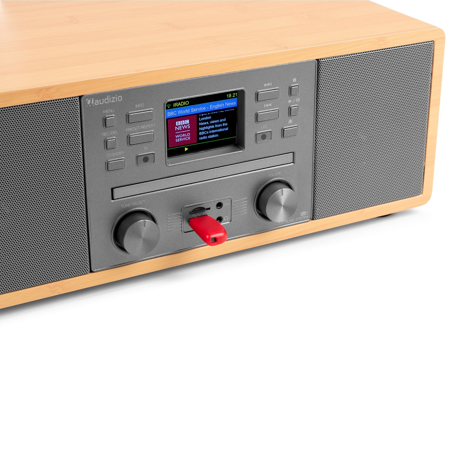 Avola Digital Music System CD/BT/DAB+/Internet Bamboo
